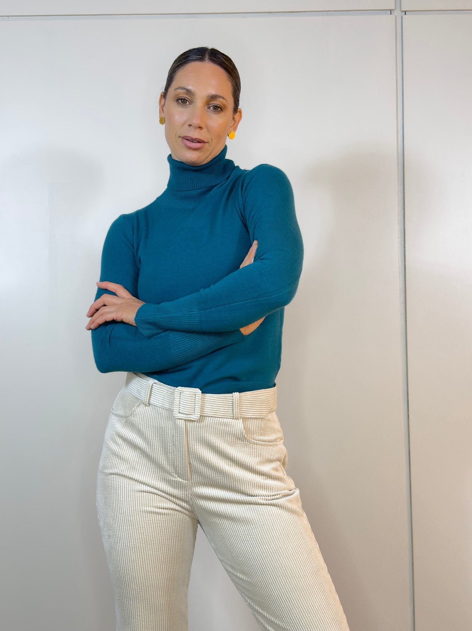 Viviana Méndez - Polera Dina Azul - Buzos y Poleras