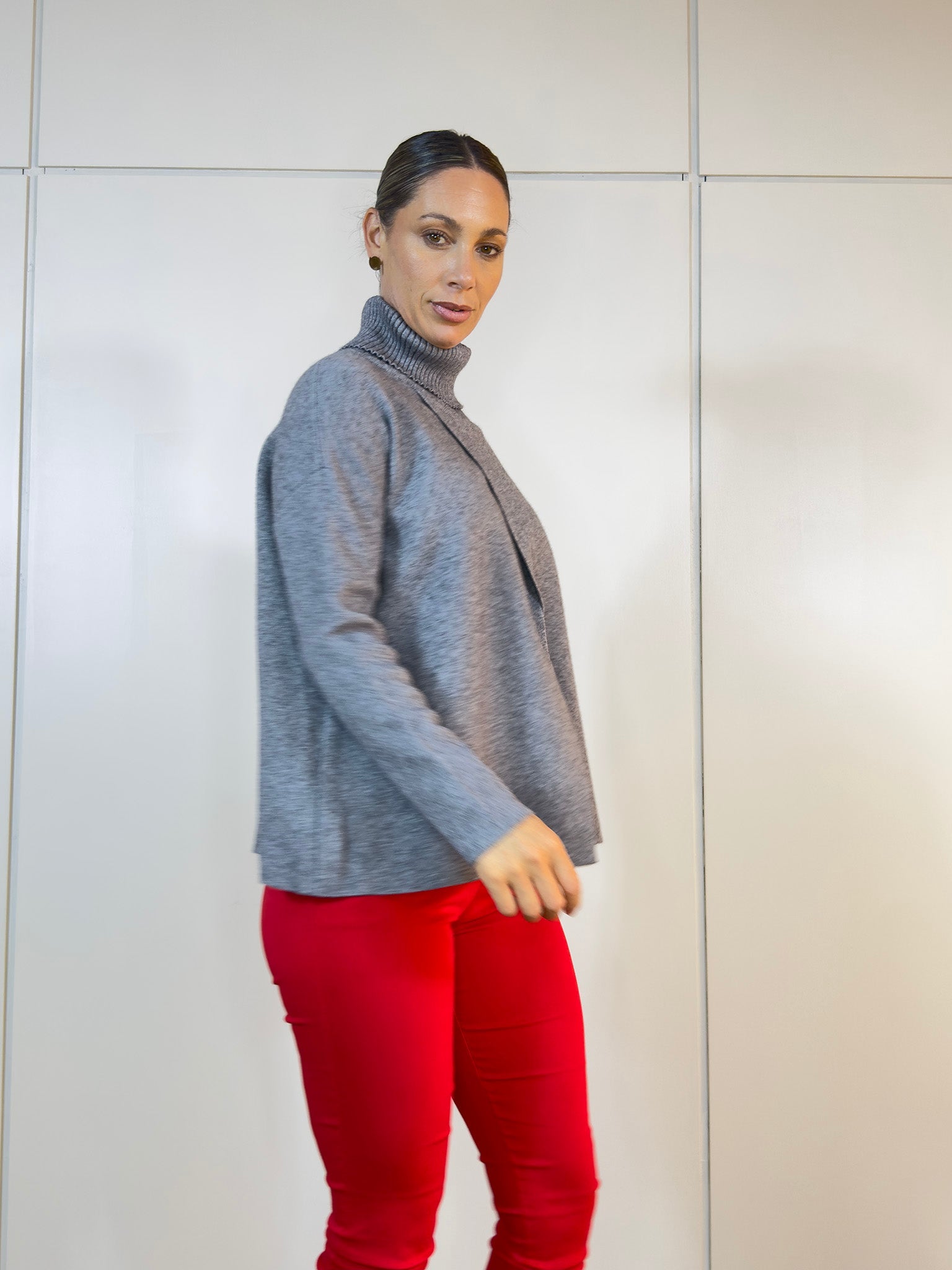 Viviana Méndez - Polerón Ele Gris - Buzos y Poleras