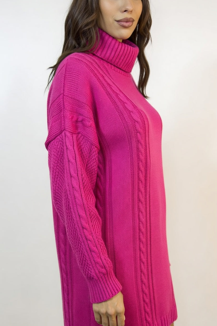 Polerón Liscio Fucsia - Costado