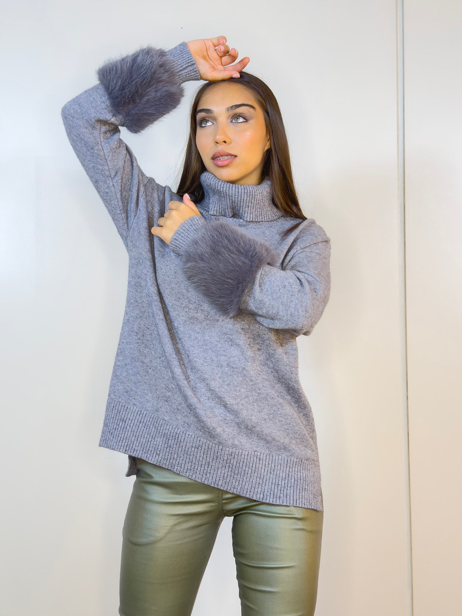 Viviana Méndez - Polerón Prestige Gris - Buzos y Poleras