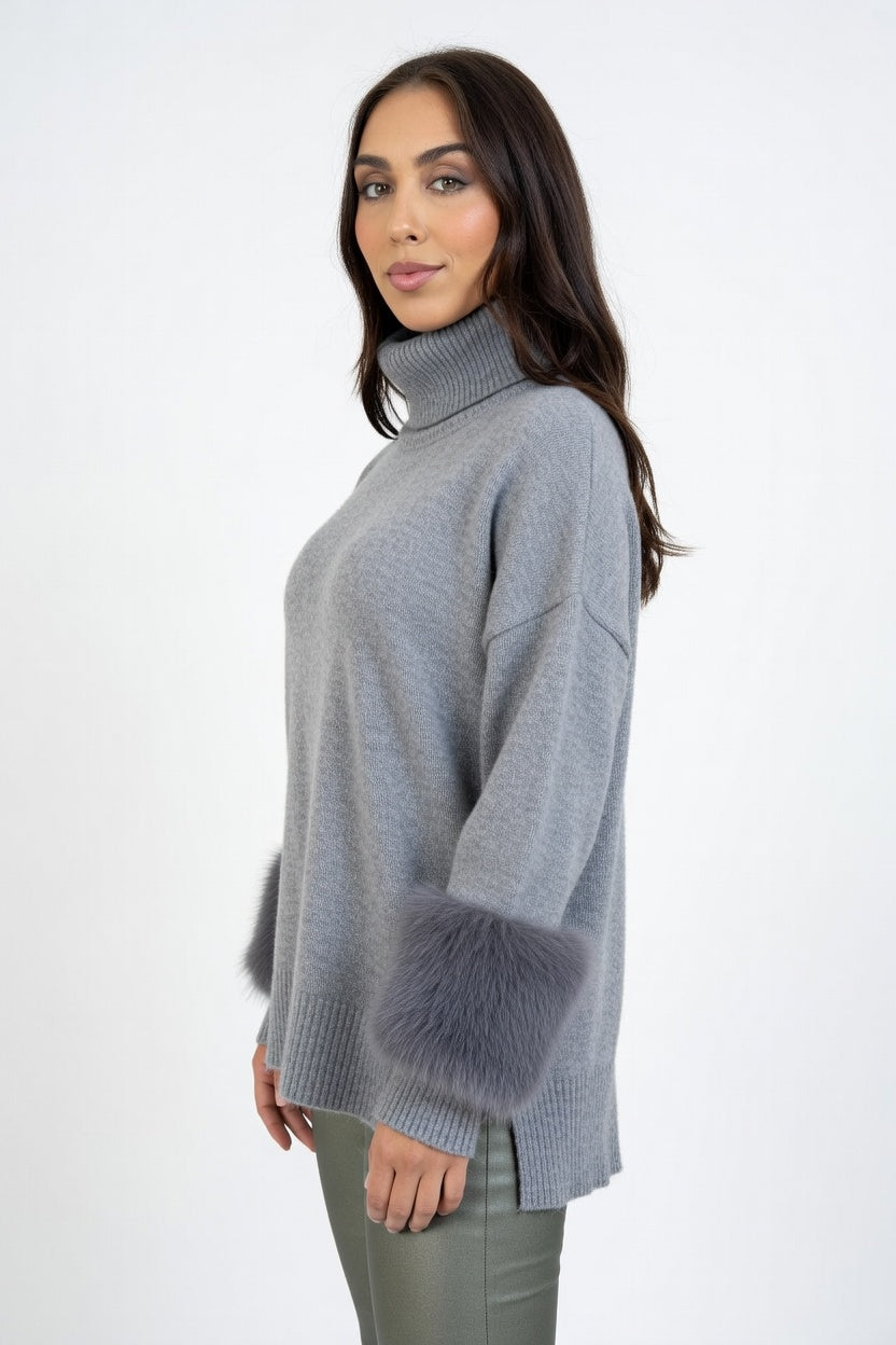 Polerón Prestige Gris - Costado