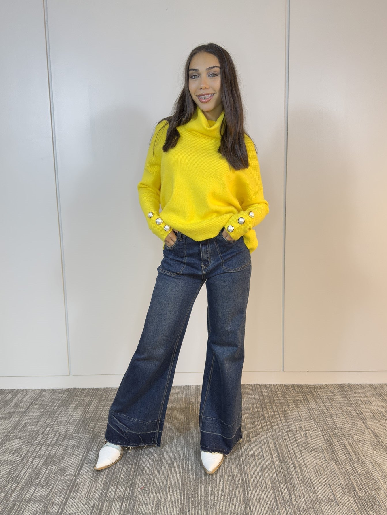 Viviana Méndez - Polerón Victoria Amarillo - Buzos y Poleras