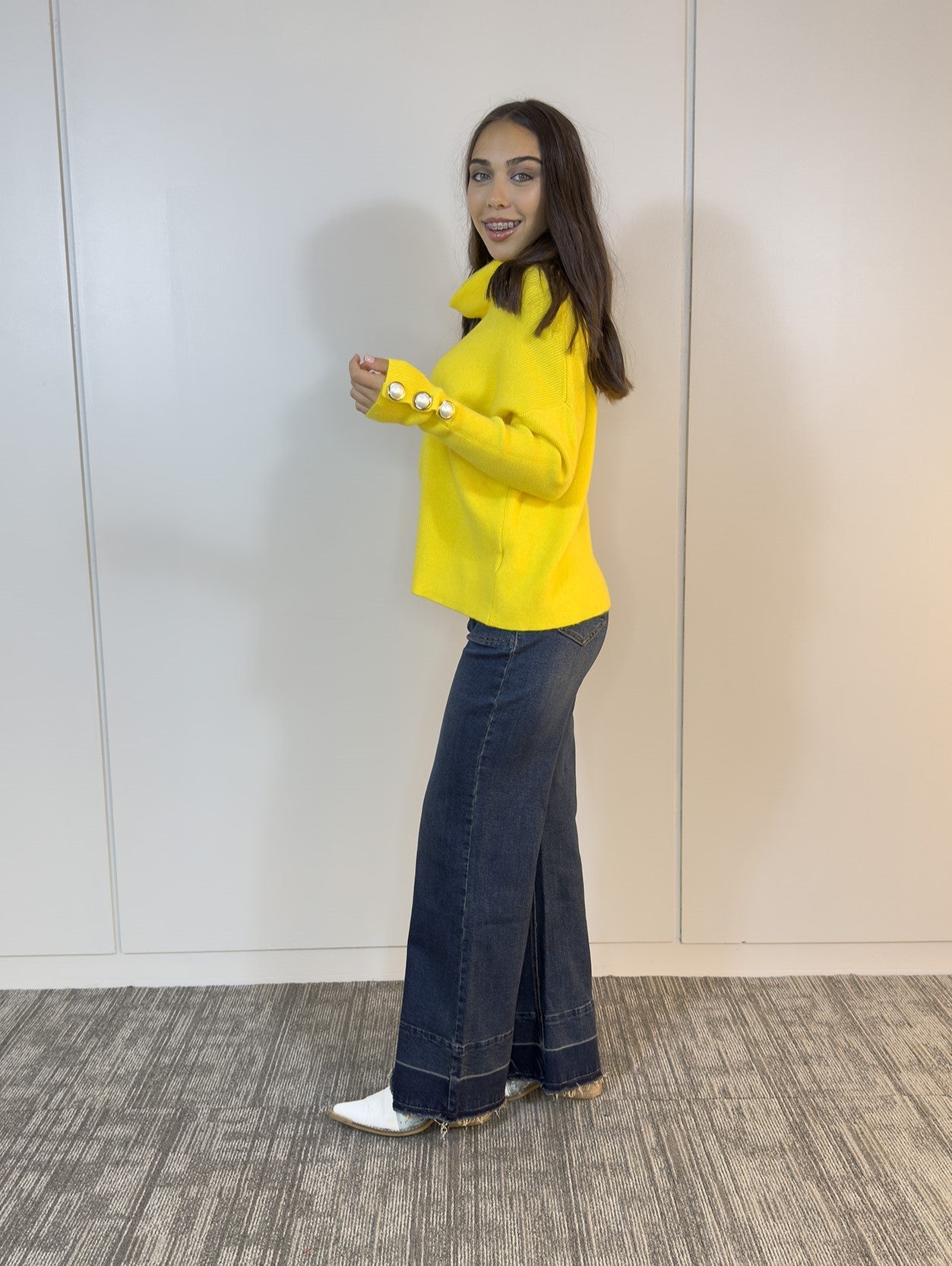 Viviana Méndez - Polerón Victoria Amarillo - Buzos y Poleras