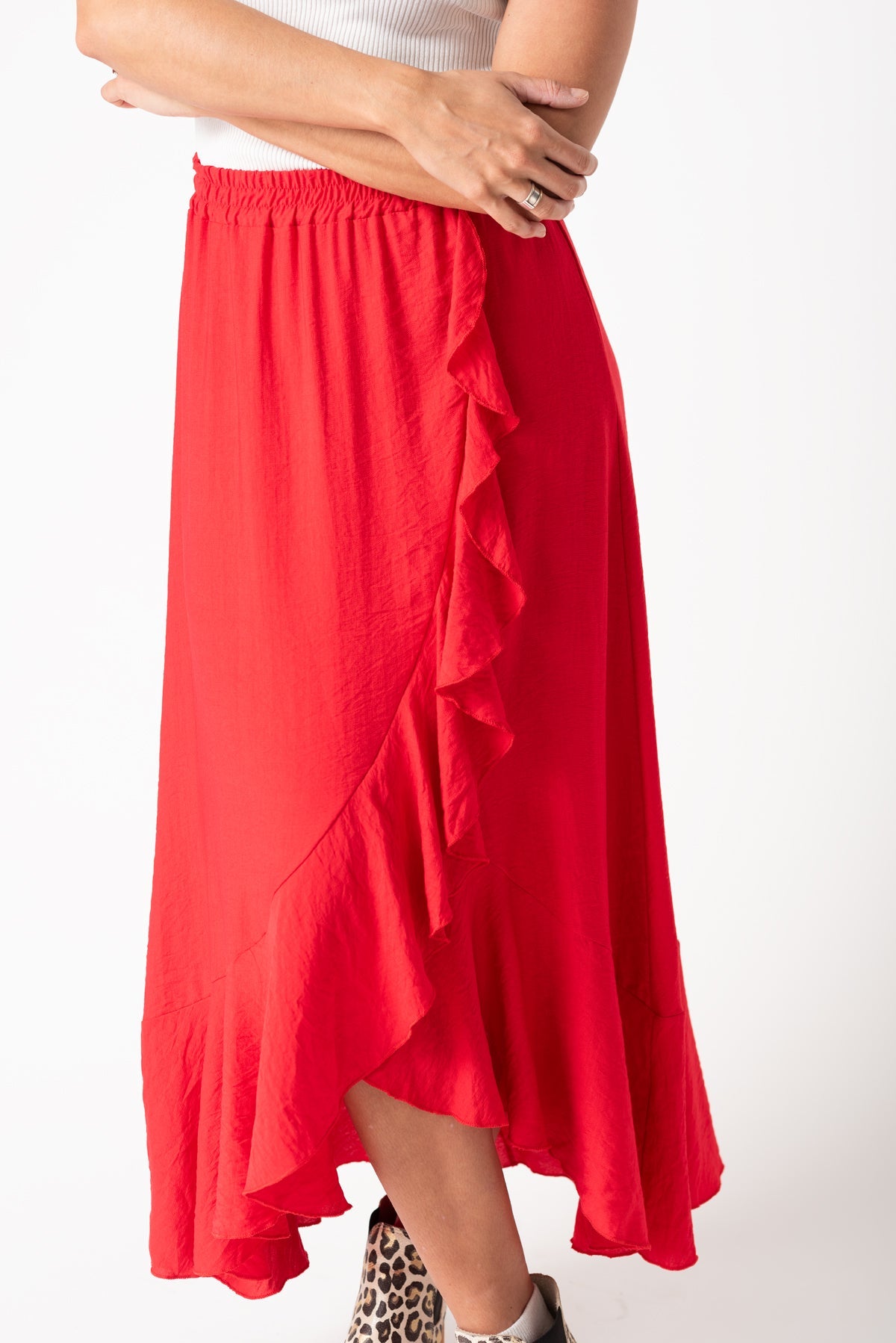 Viviana Méndez - Pollera Flamand Rojo - Faldas