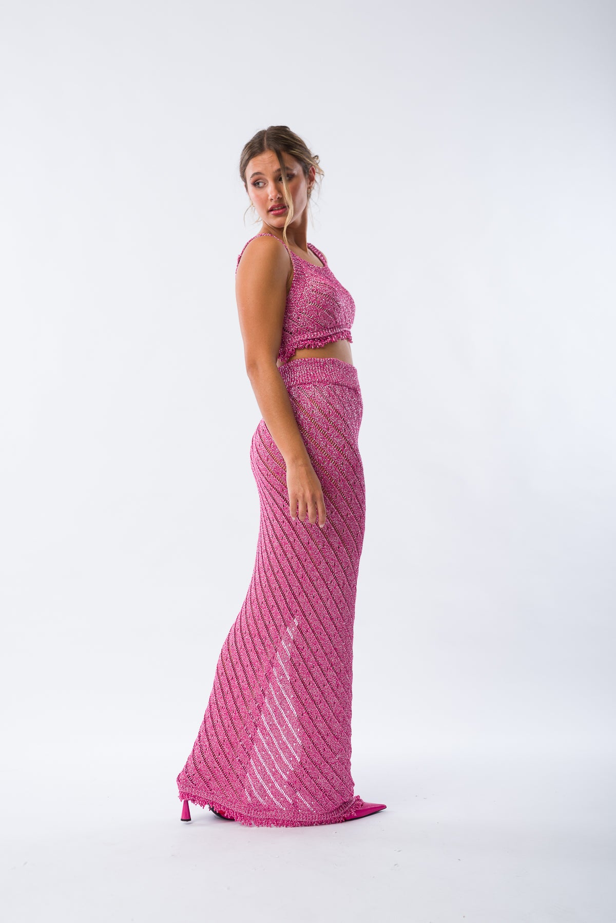 Pollera Leticia Fucsia