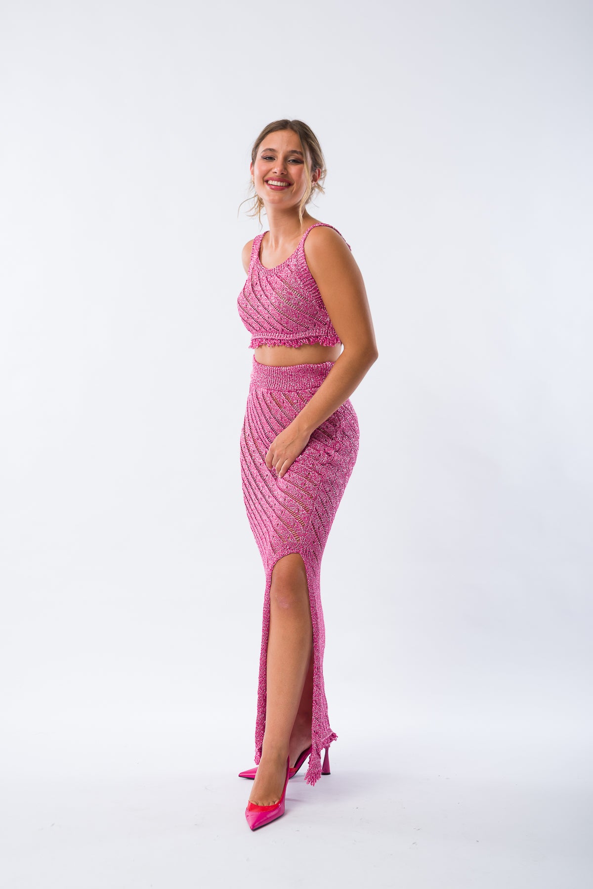 Pollera Leticia Fucsia