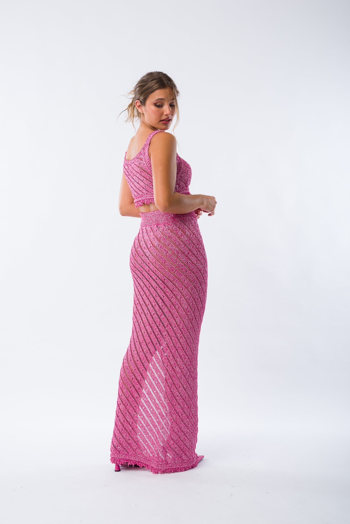 Pollera Leticia Fucsia