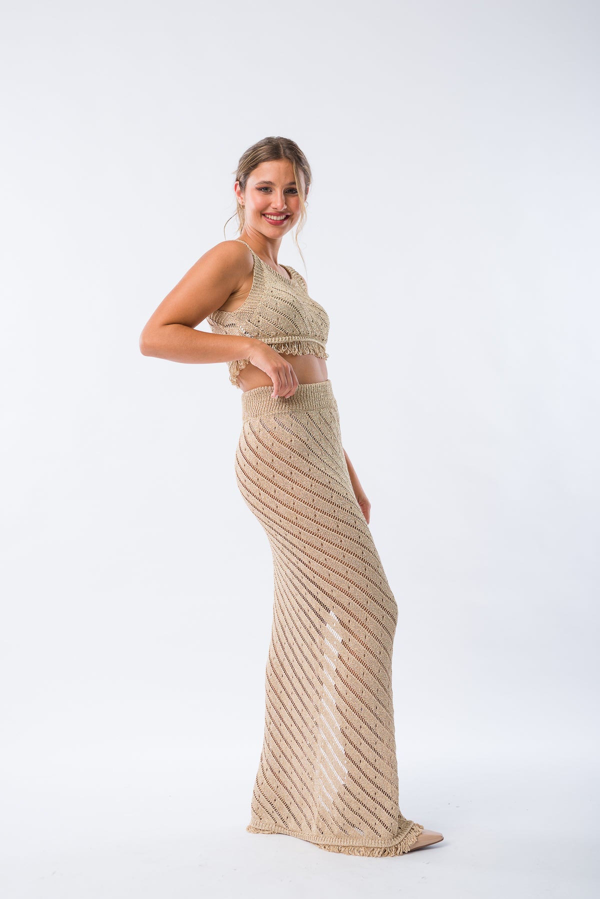 Pollera Leticia Oro