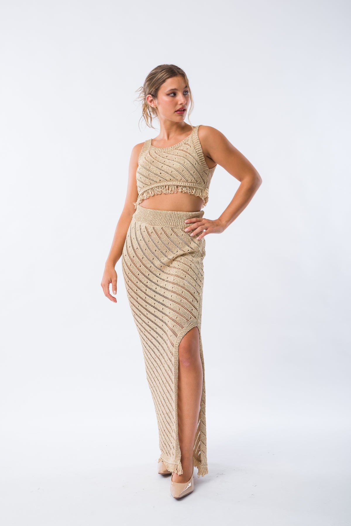 Pollera Leticia Oro