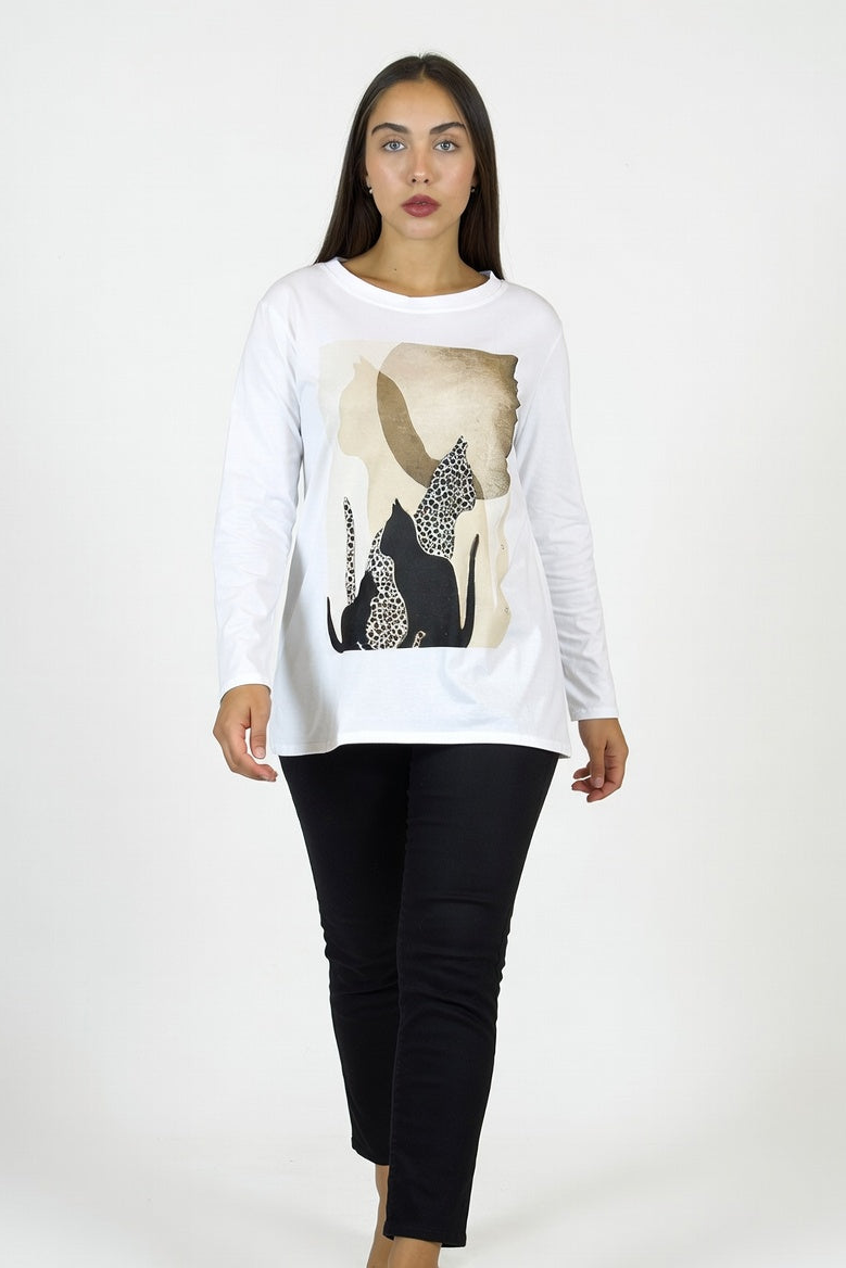 Remera Feli Marrón - Walking