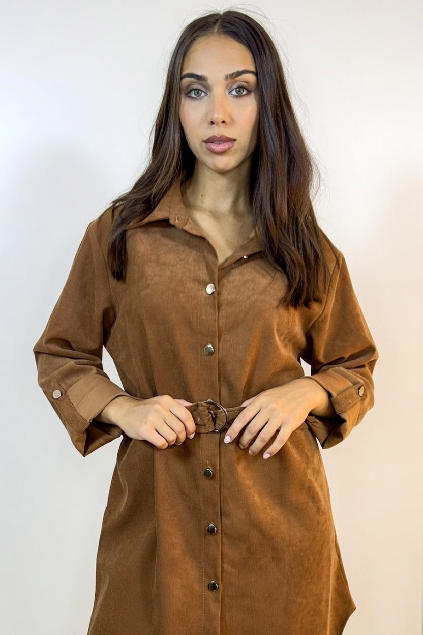 Sobre Camisa Nora Tabaco - Frente