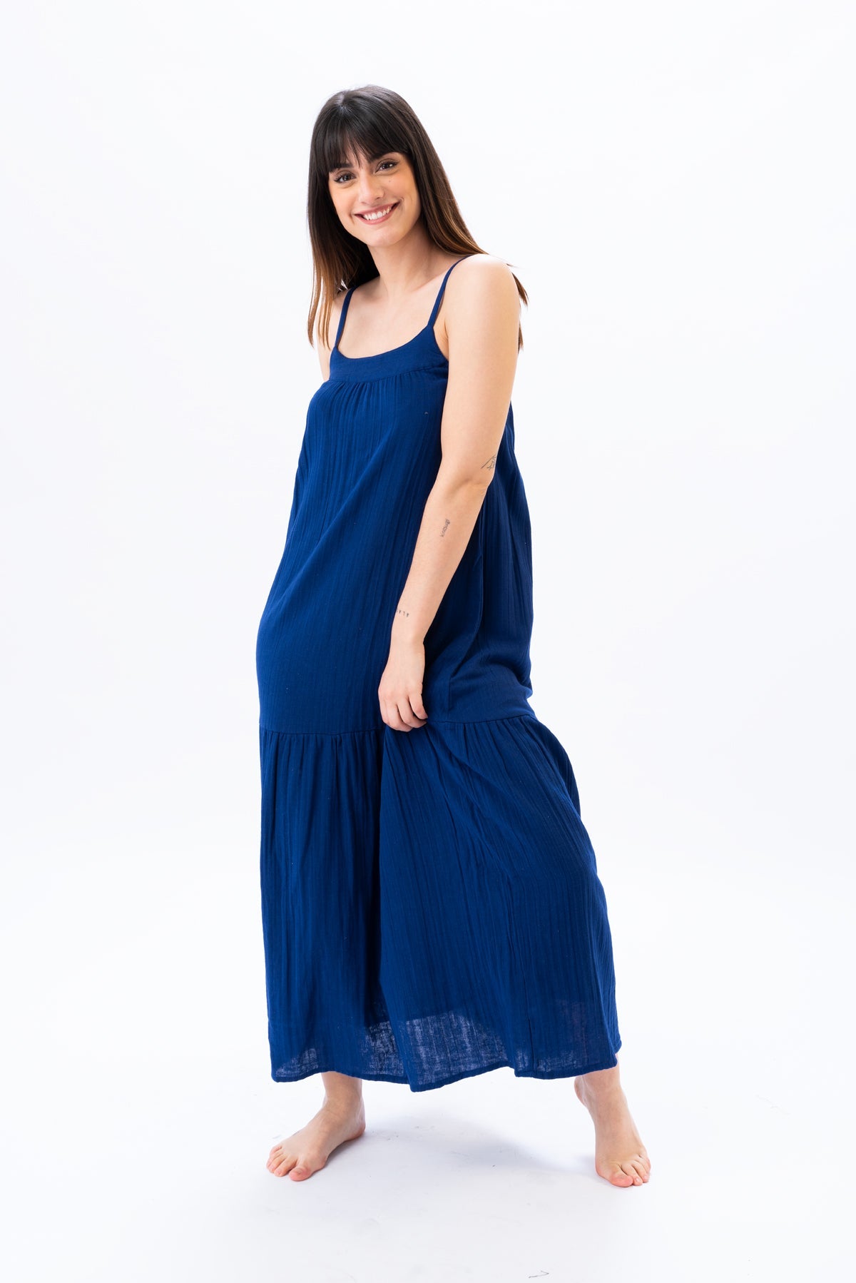 Viviana Méndez - Solera Sofía Cotton Gauze Azul - SALE