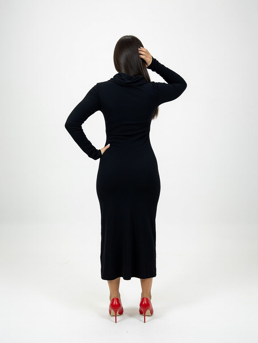Vestido Aura Negro - Atras
