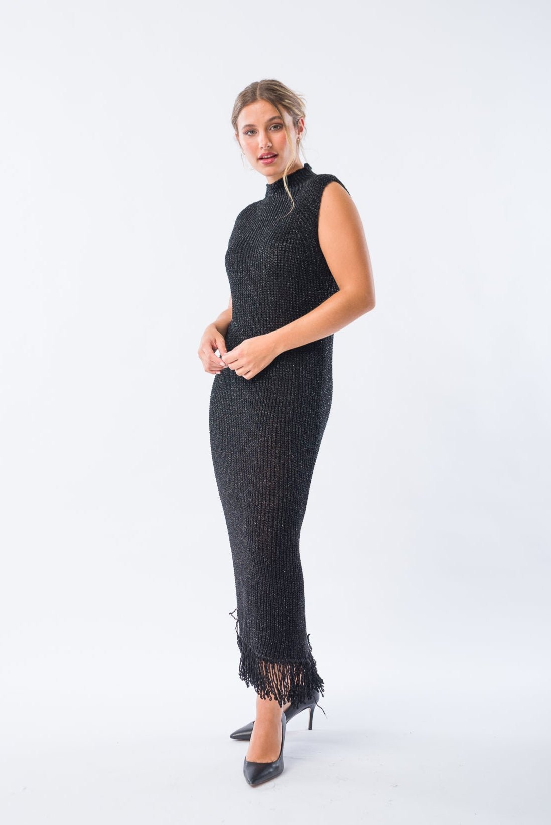 Vestido Delle Negro - detalle del tejido