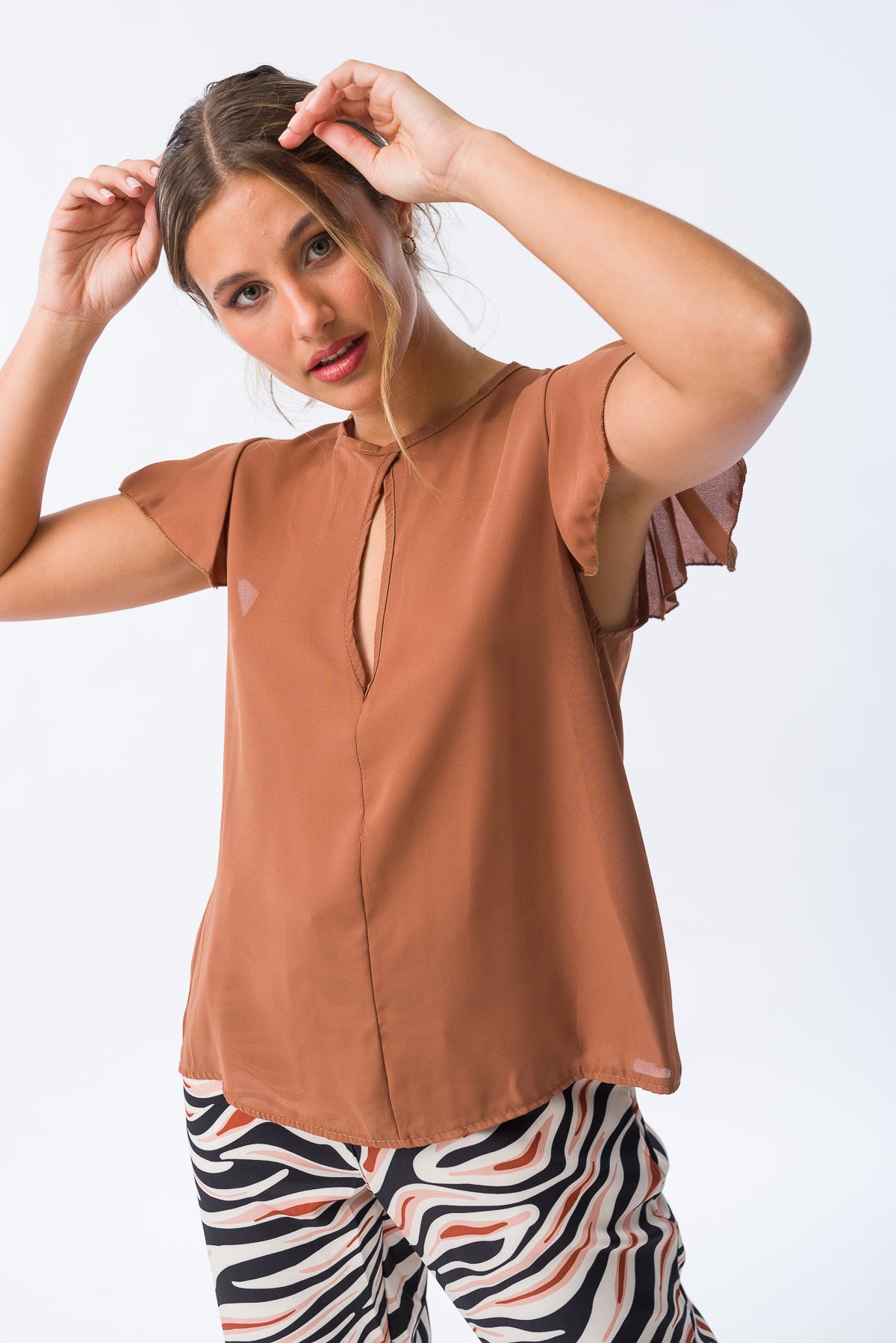 Blusa Elizabeth Beige