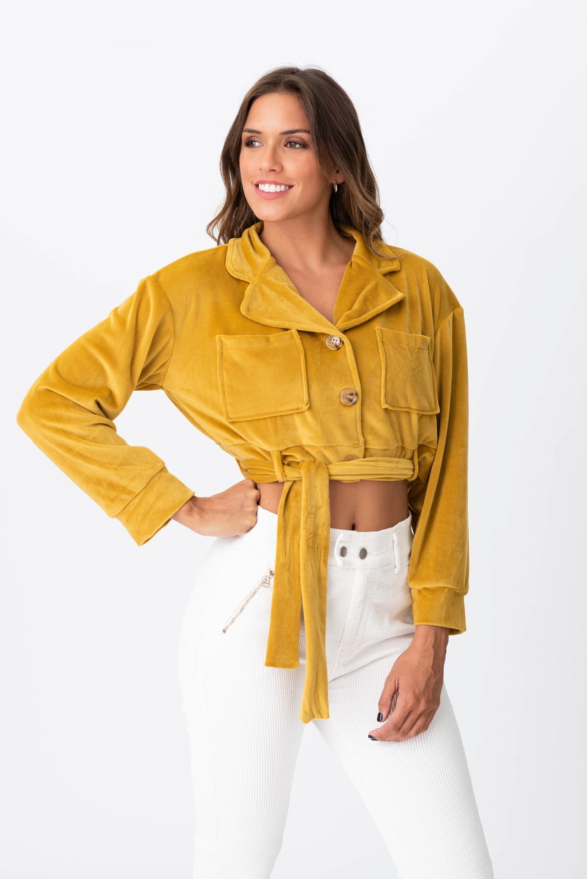 Viviana Méndez - Campera Levite Mostaza - Camperas y Chaquetas