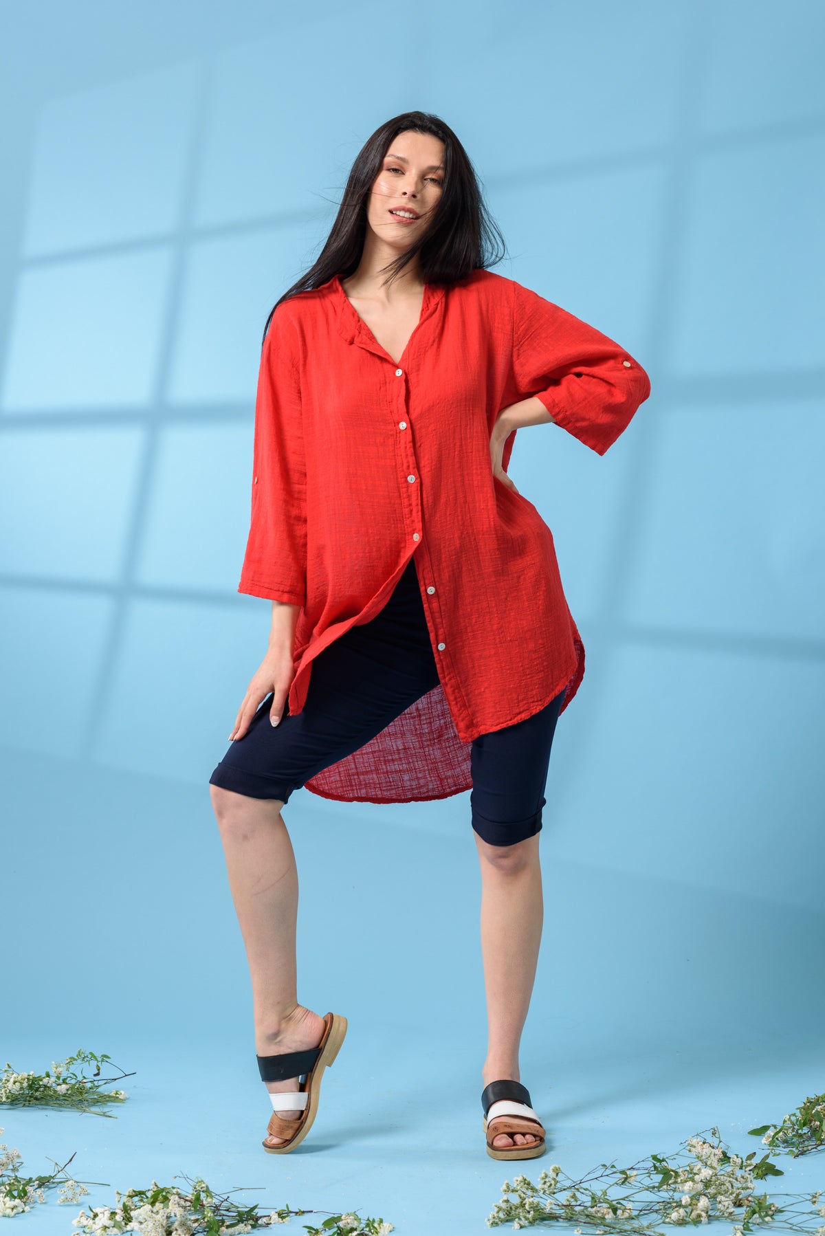 Bermuda Aline Azul Marino | SALE | Viviana Méndez - Bermuda Aline Azul Marino - Viviana Méndez