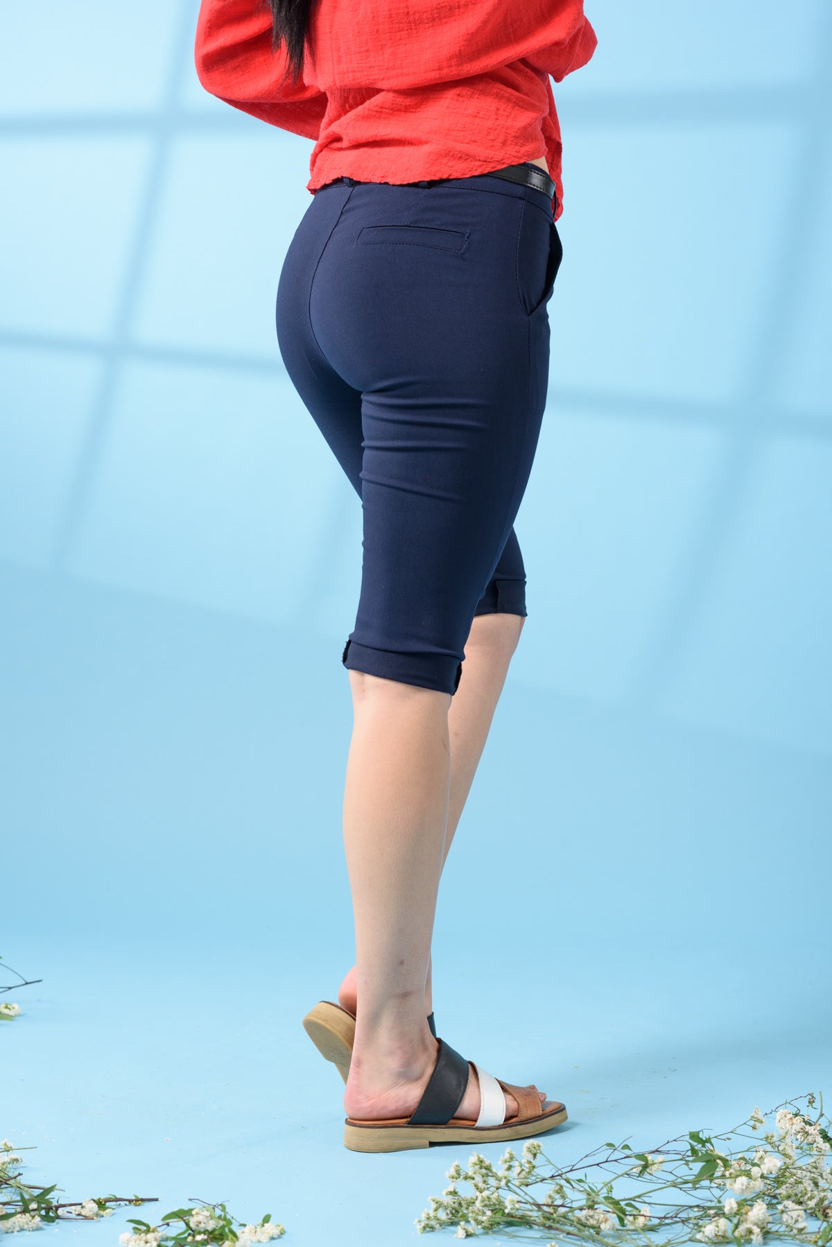 Bermuda Aline Azul Marino | SALE | Viviana Méndez - Bermuda Aline Azul Marino - Viviana Méndez