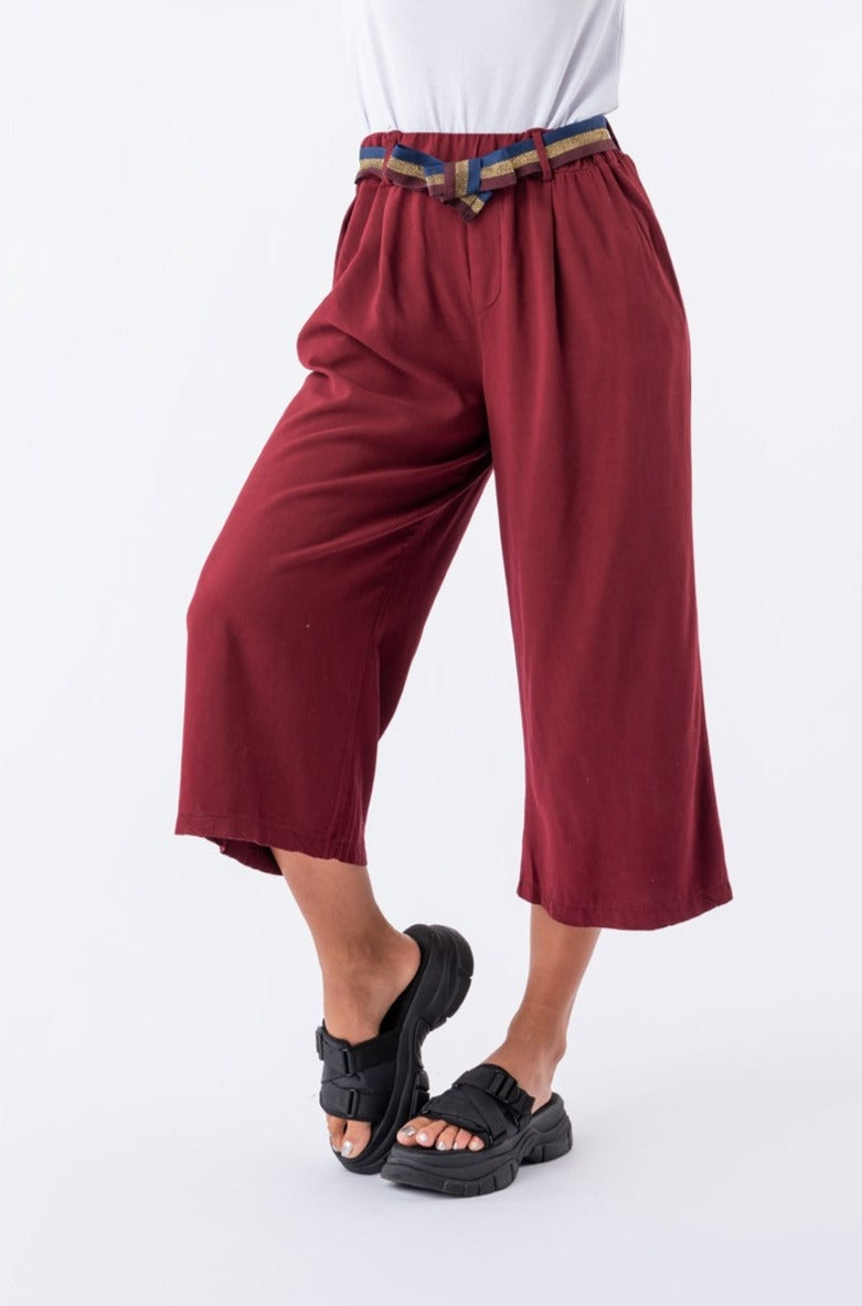 Pantalón Lyocell Bordó | Pantalones | Viviana Méndez - Pantalón Lyocell Bordó o Terracota - Viviana Méndez