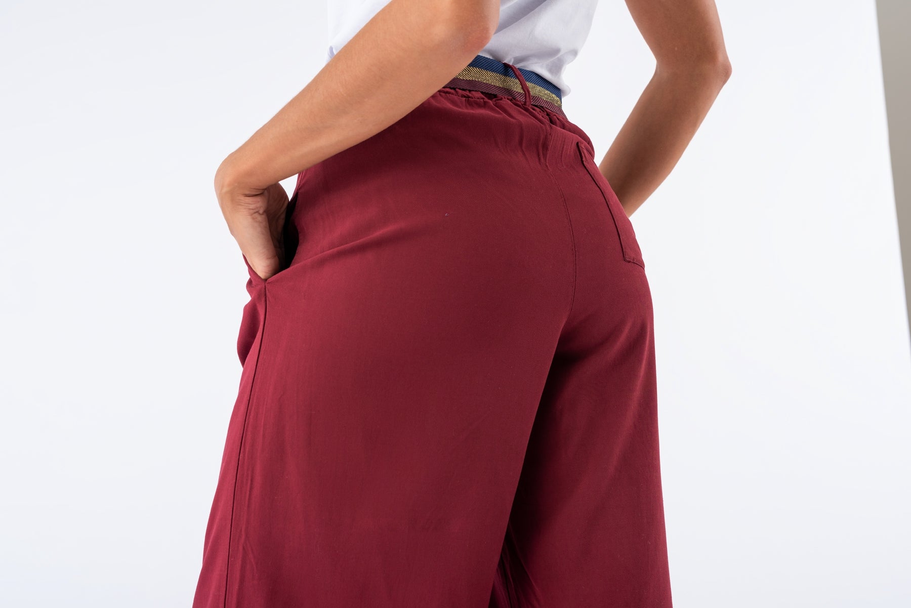 Pantalón Lyocell Bordó | Pantalones | Viviana Méndez - Pantalón Lyocell Bordó o Terracota - Viviana Méndez