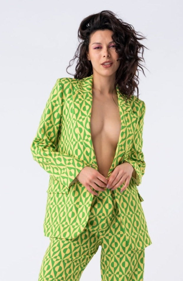 Blazer Soho Verde - Vista frontal