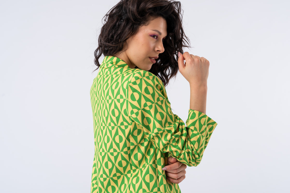 Blazer Soho Verde - Combinado con accesorios