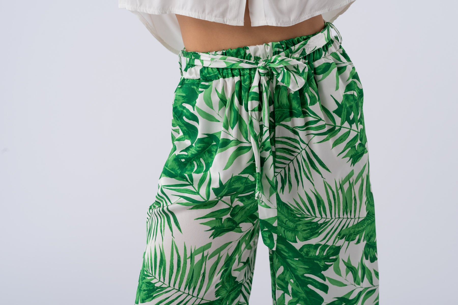 Palazo Granvía Verde | Pantalones | Viviana Méndez - Pantalón Granvía Verde - Viviana Méndez