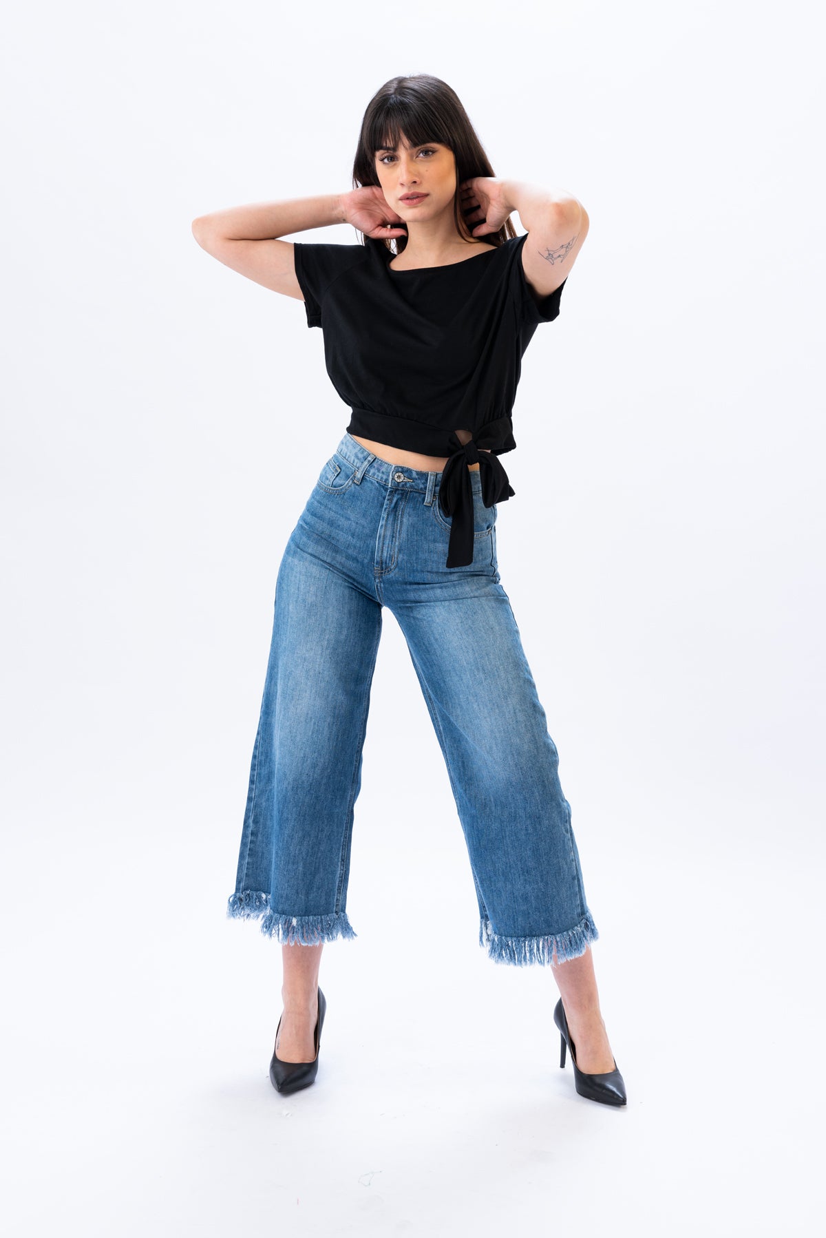 Remera Nodo - Negra | Blusas, Camisas y Remeras | Viviana Méndez - Remera Nodo Negra - Viviana Méndez