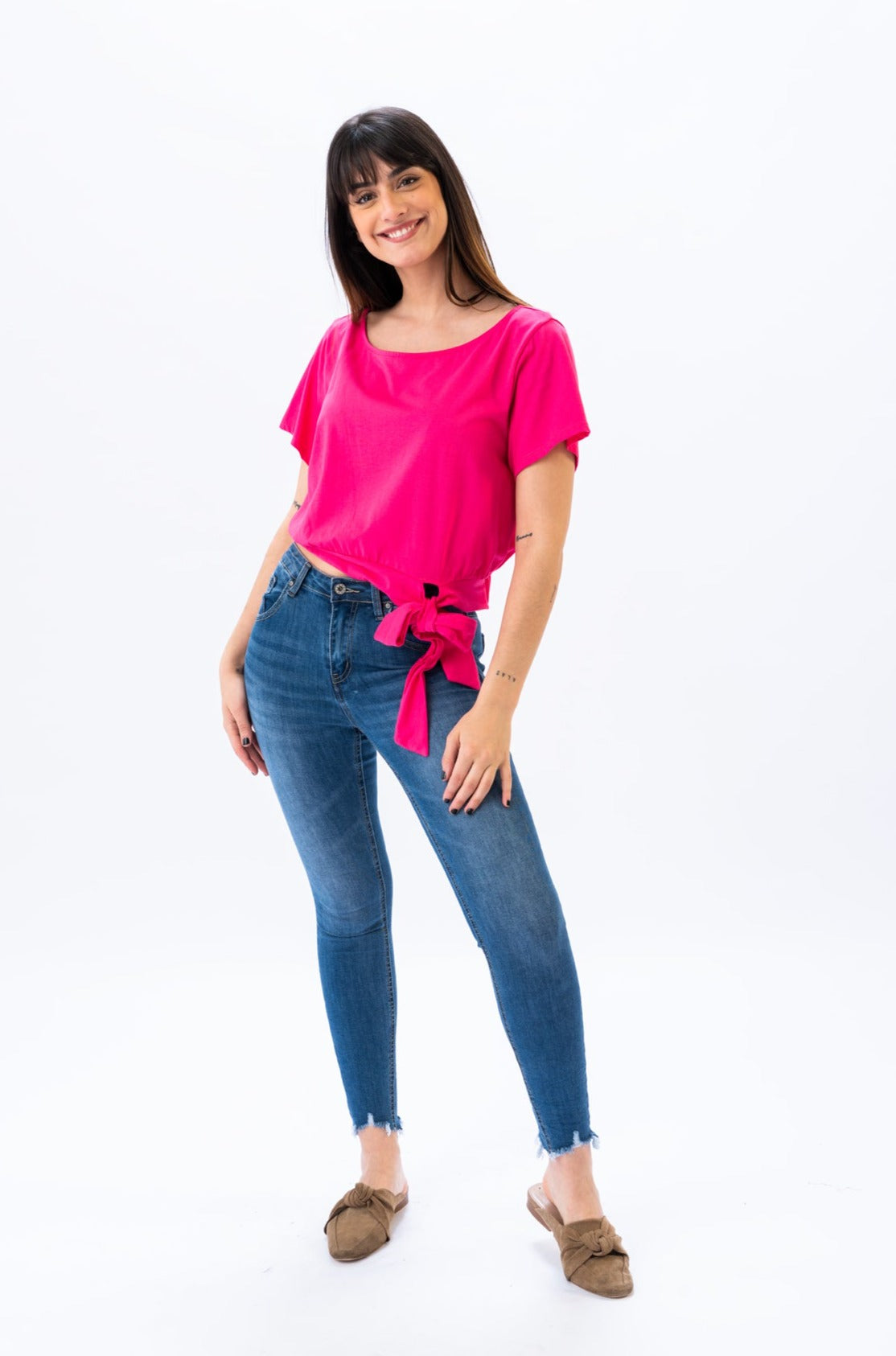 Remera Nodo - Fucsia | Blusas, Camisas y Remeras | Viviana Méndez - Remera Nodo Fucsia - Viviana Méndez