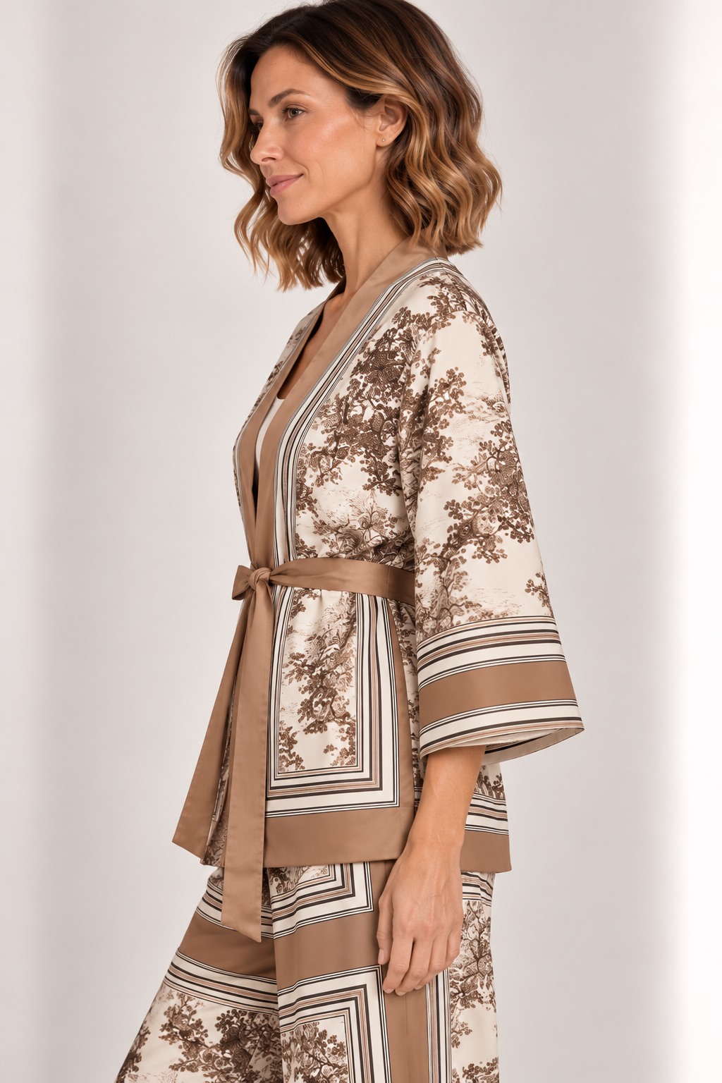 Kimono Estampa Seda
