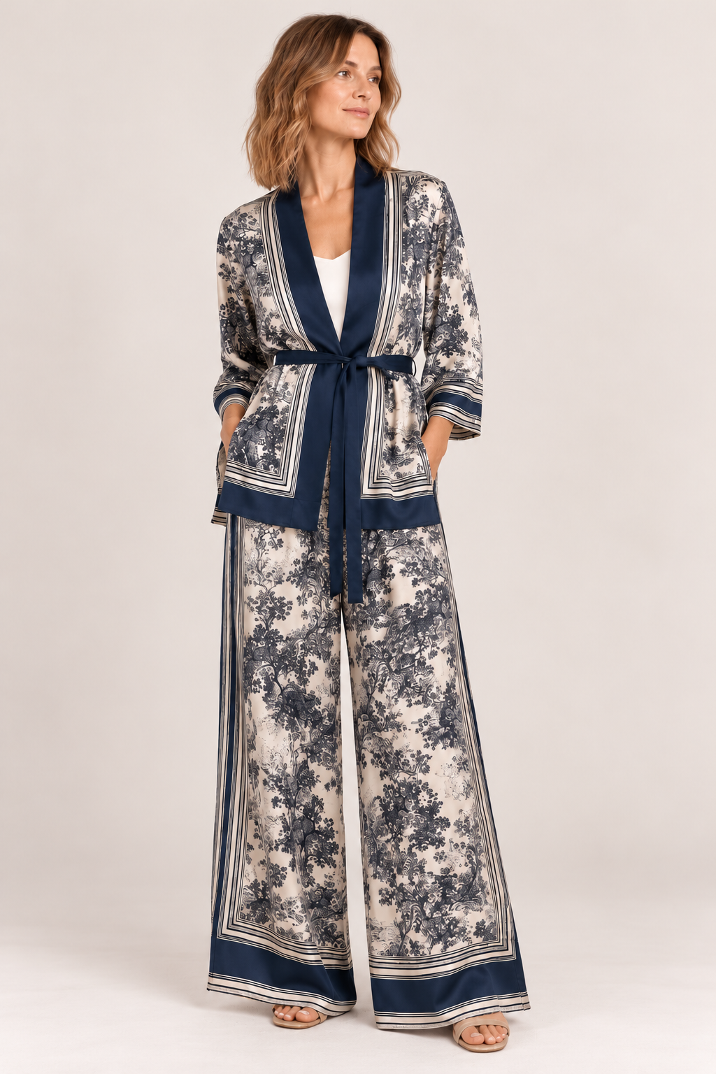 Kimono Estampa Seda