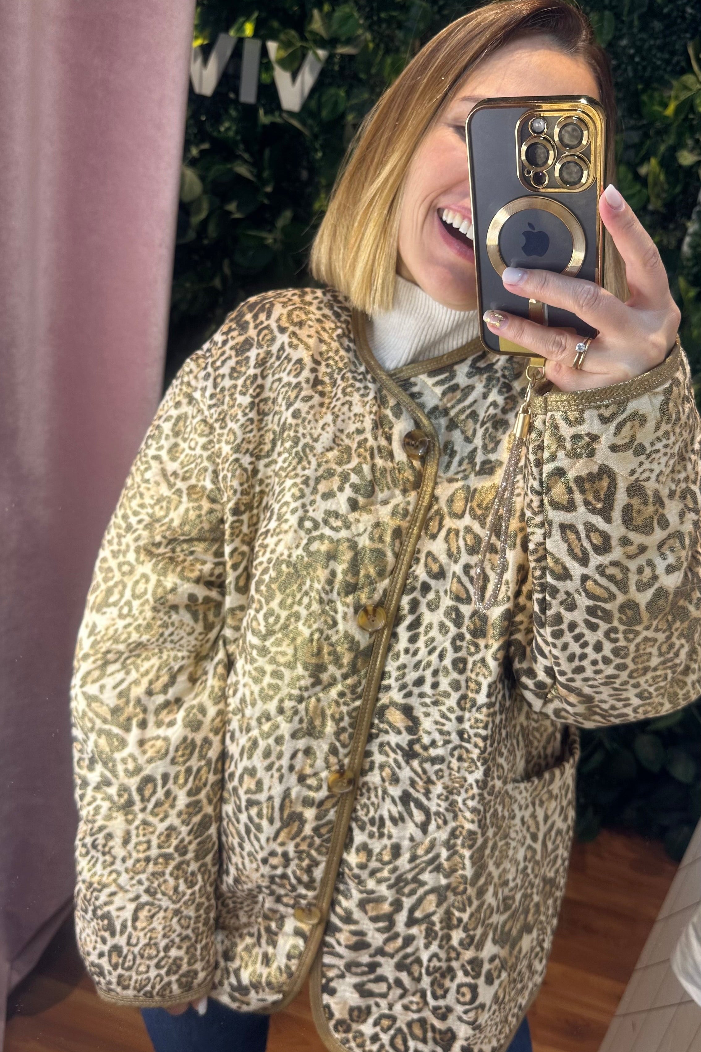 Campera Animal Print Abrigo