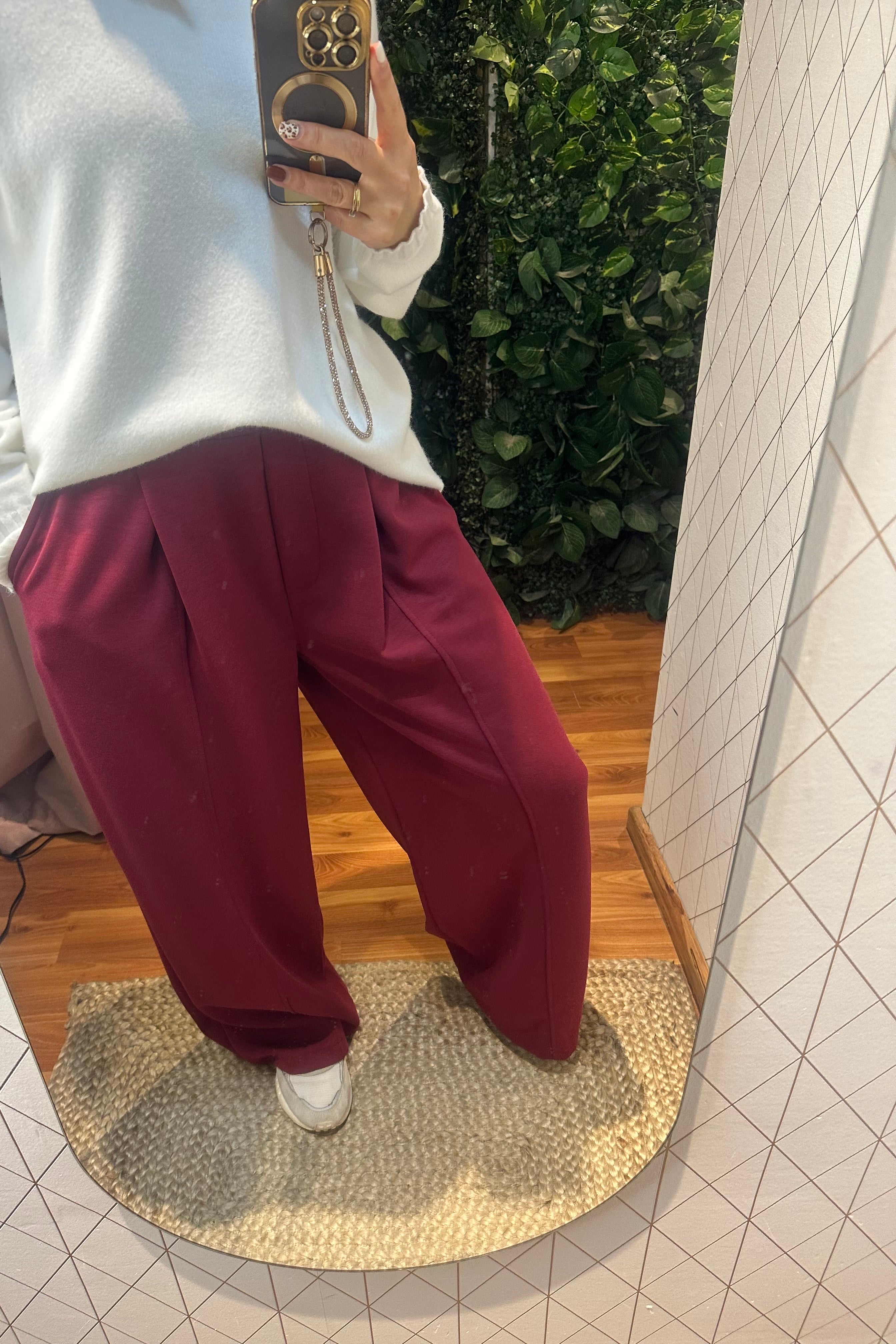 Pantalón ancho algodón