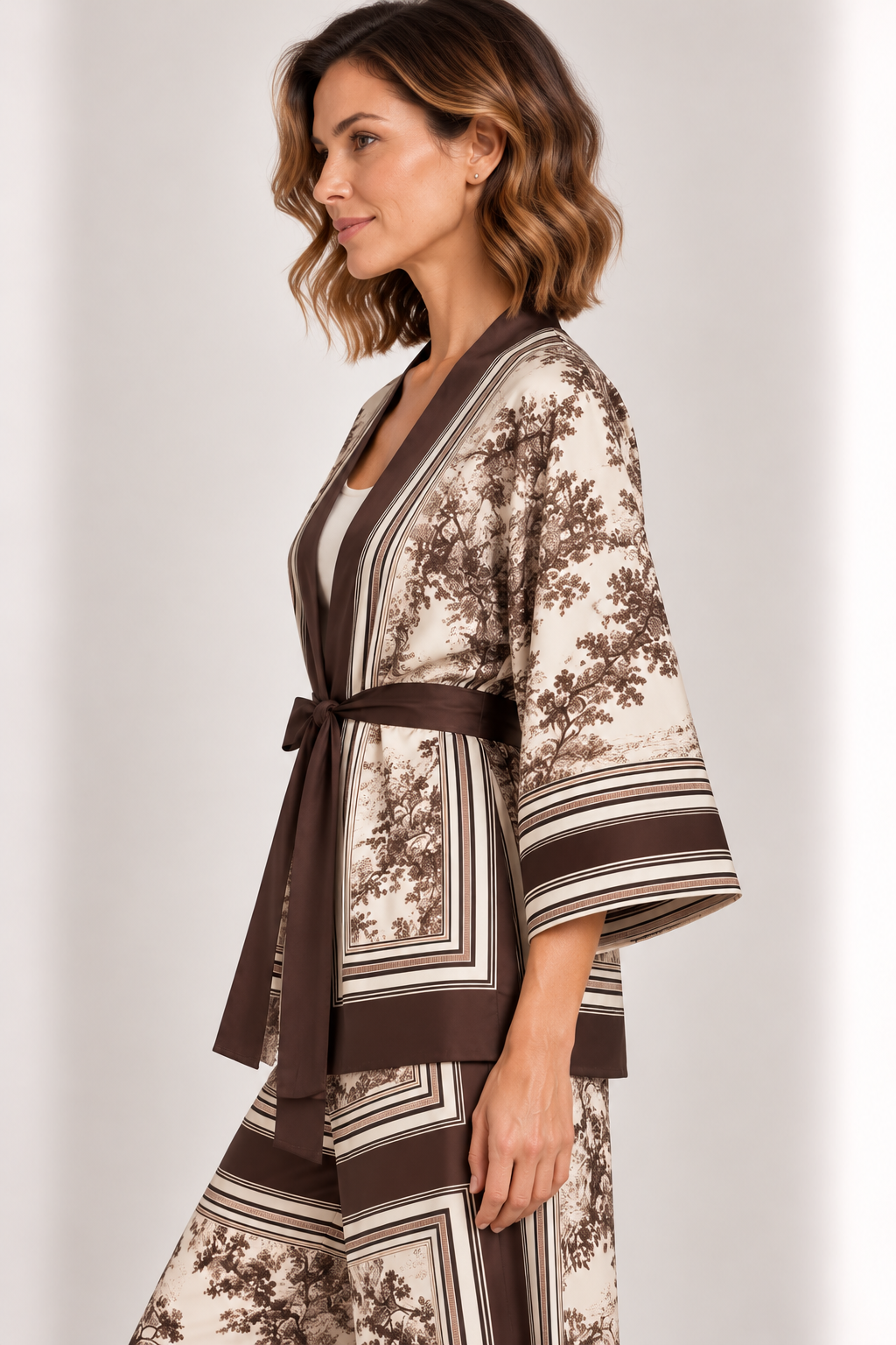 Kimono Estampa Seda