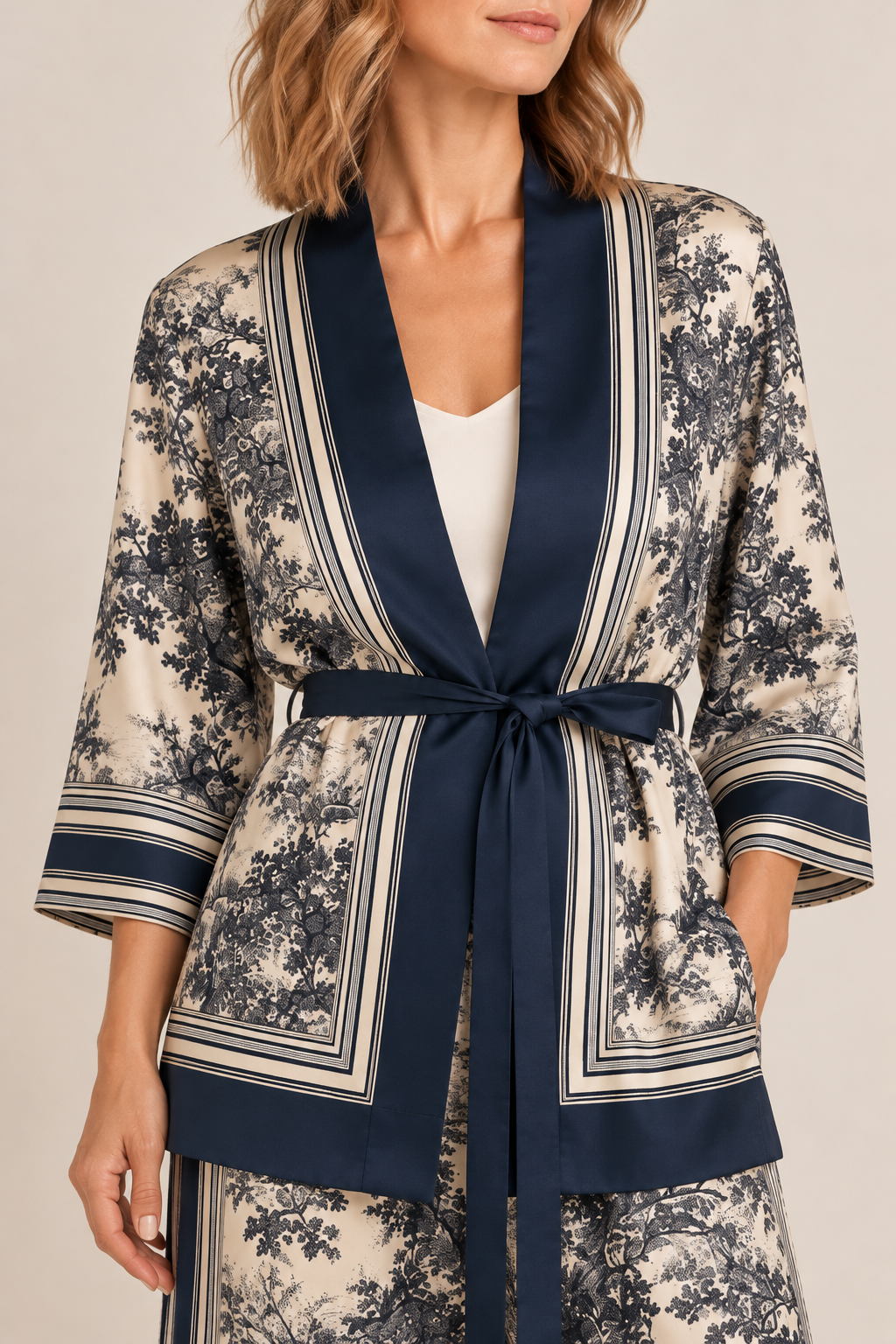 Kimono Estampa Seda