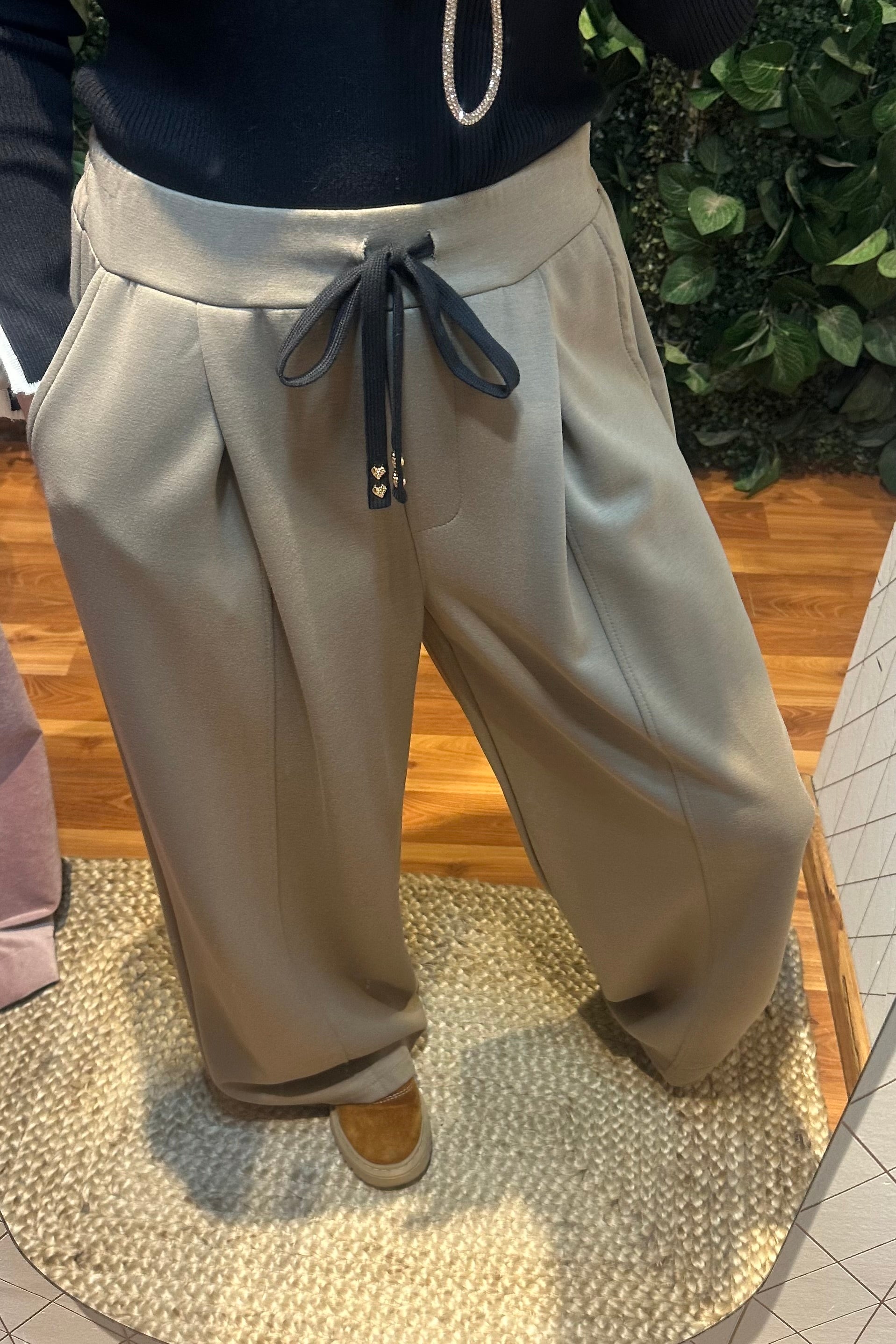 Pantalón ancho algodón