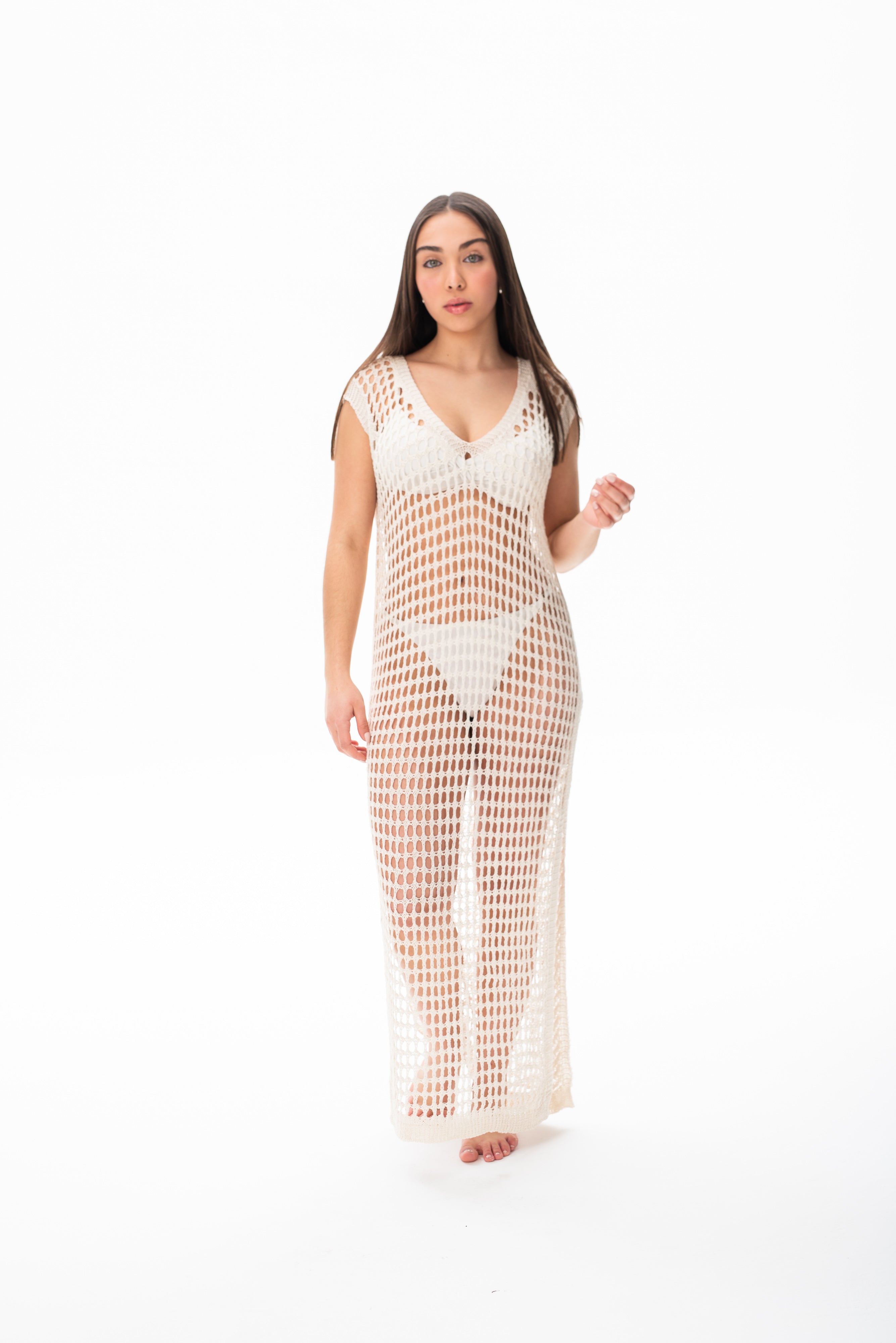 Vestido Trafo Beige