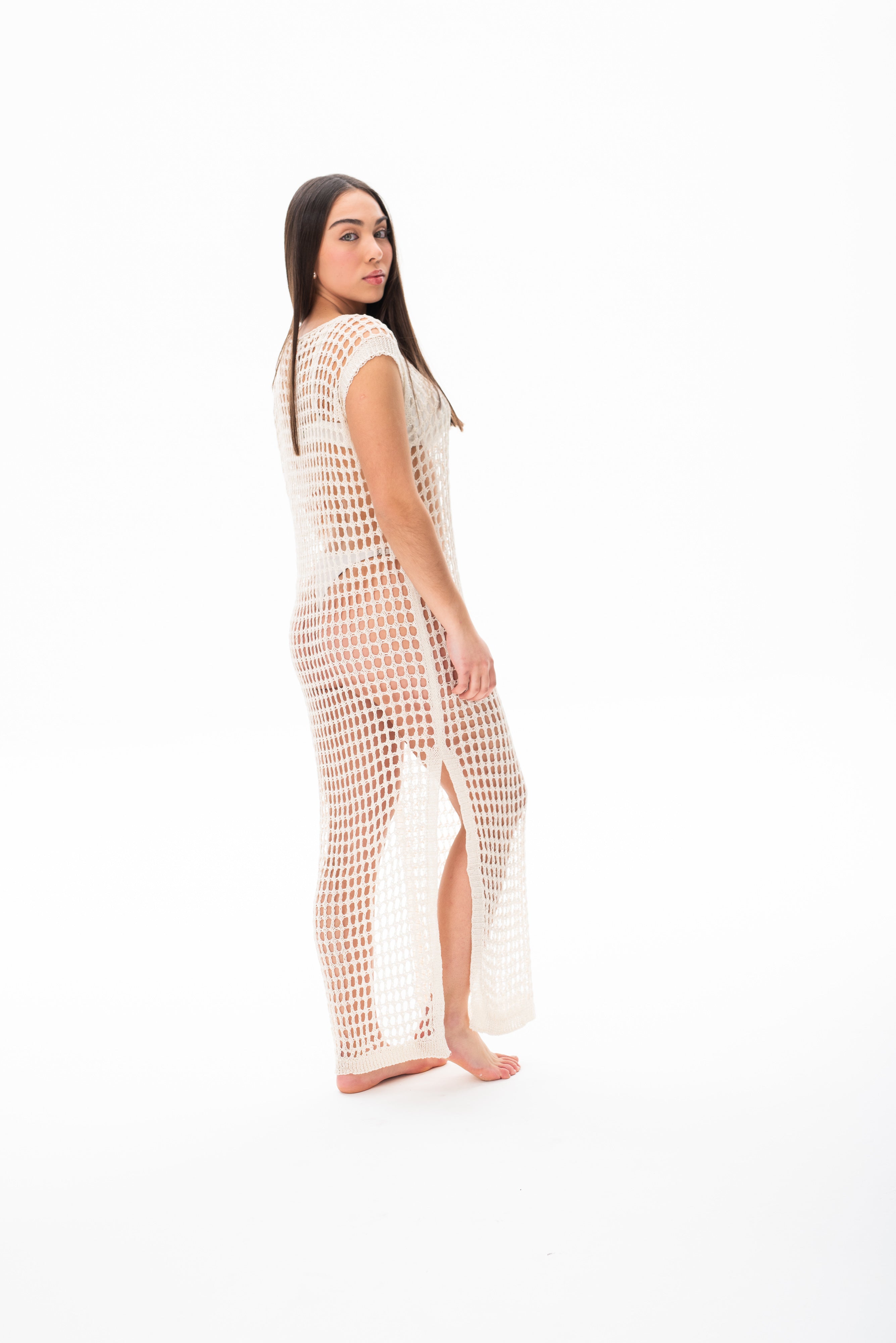 Vestido Trafo Beige