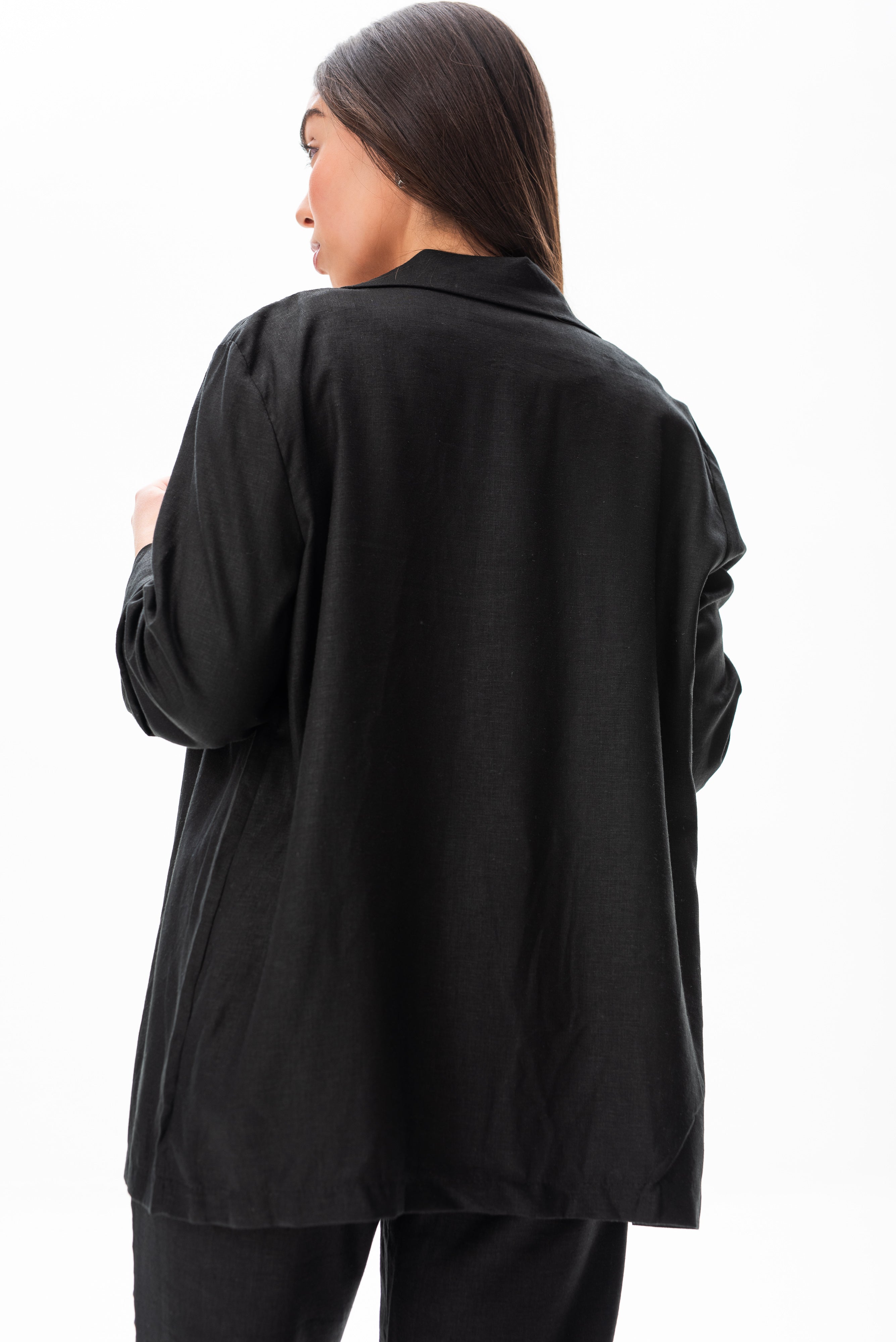 Blazer Nobre Negro - Vista Lateral