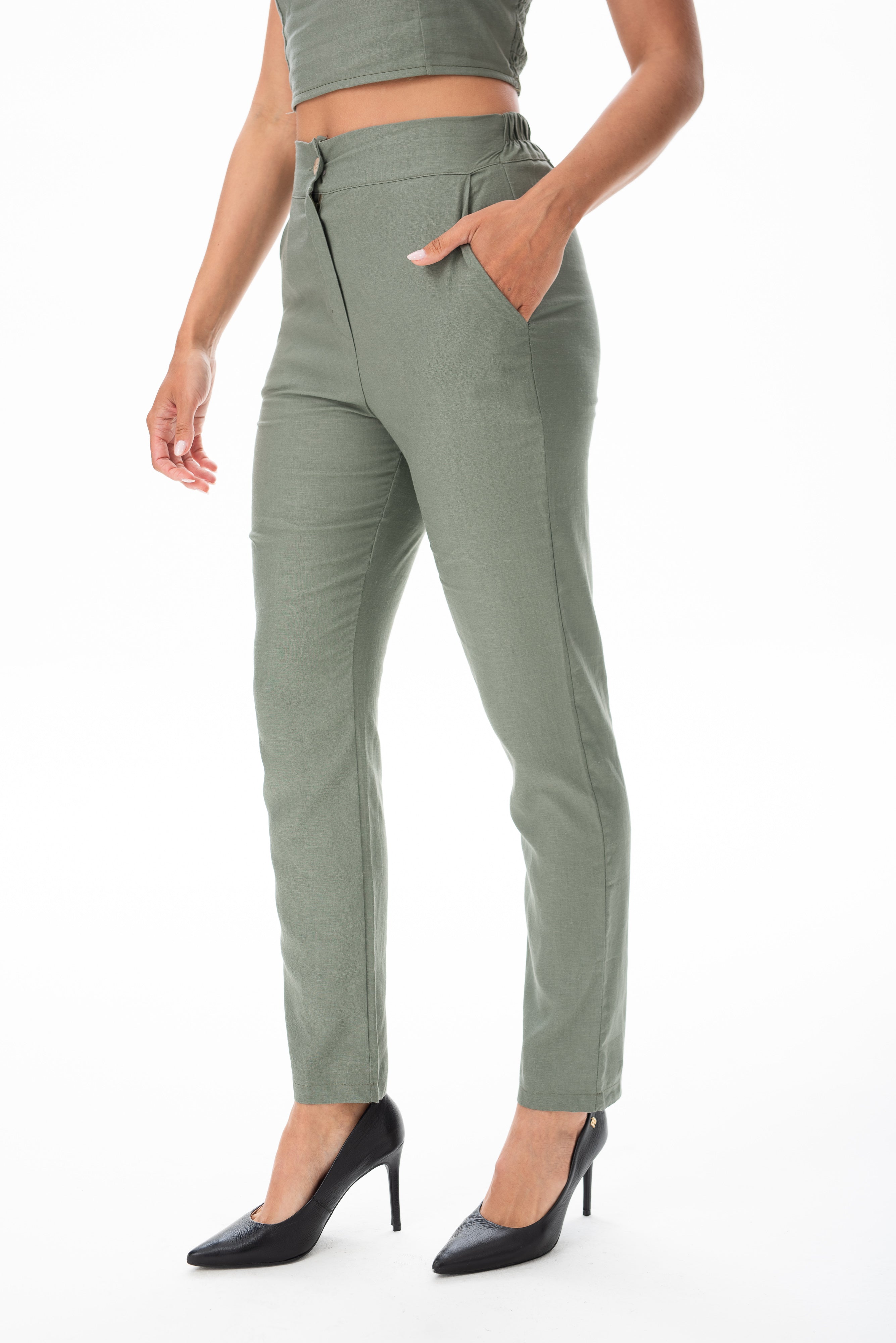 Pantalón Nobre Verde Musgo