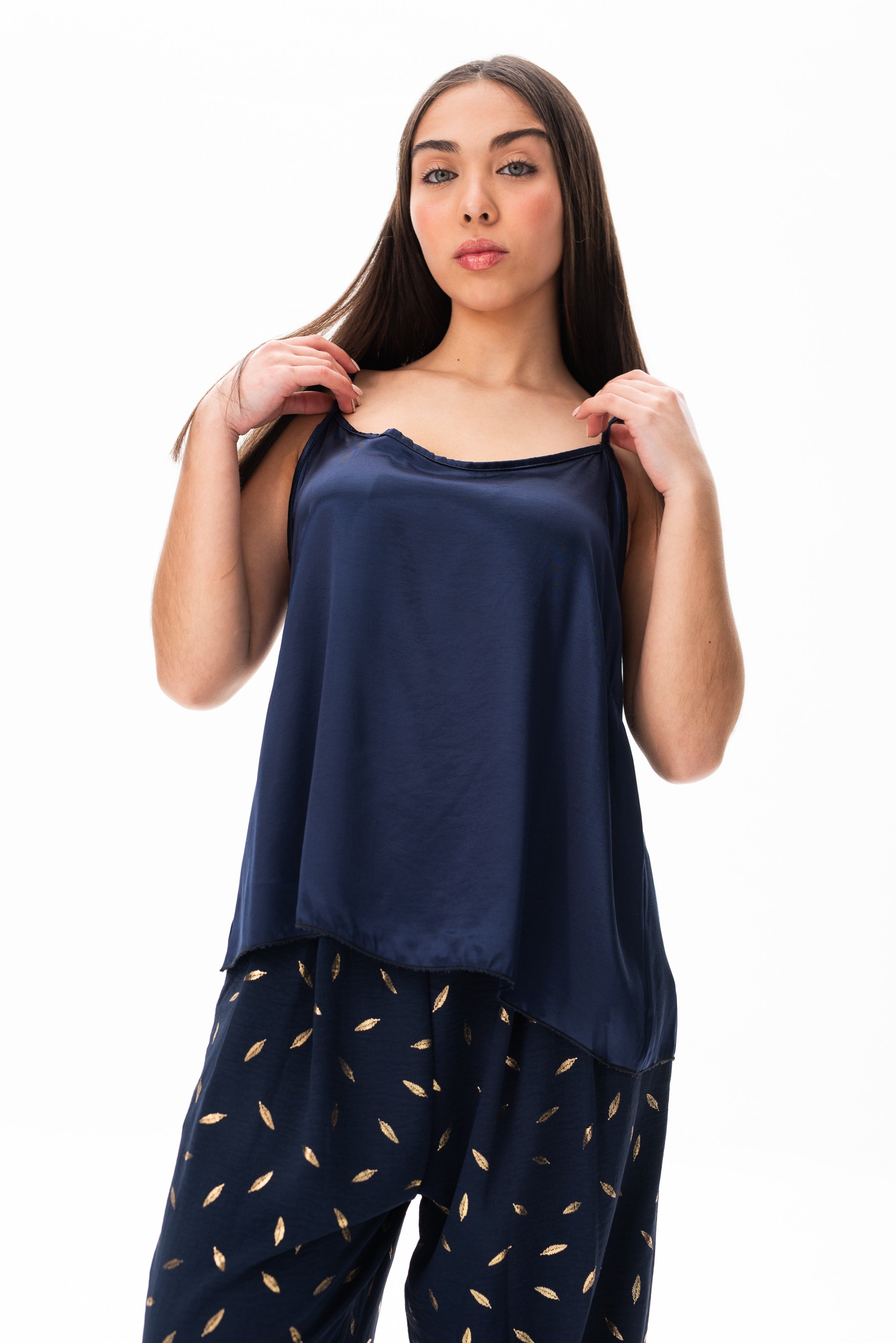 Musculosa Lencera Azul - Vista frontal