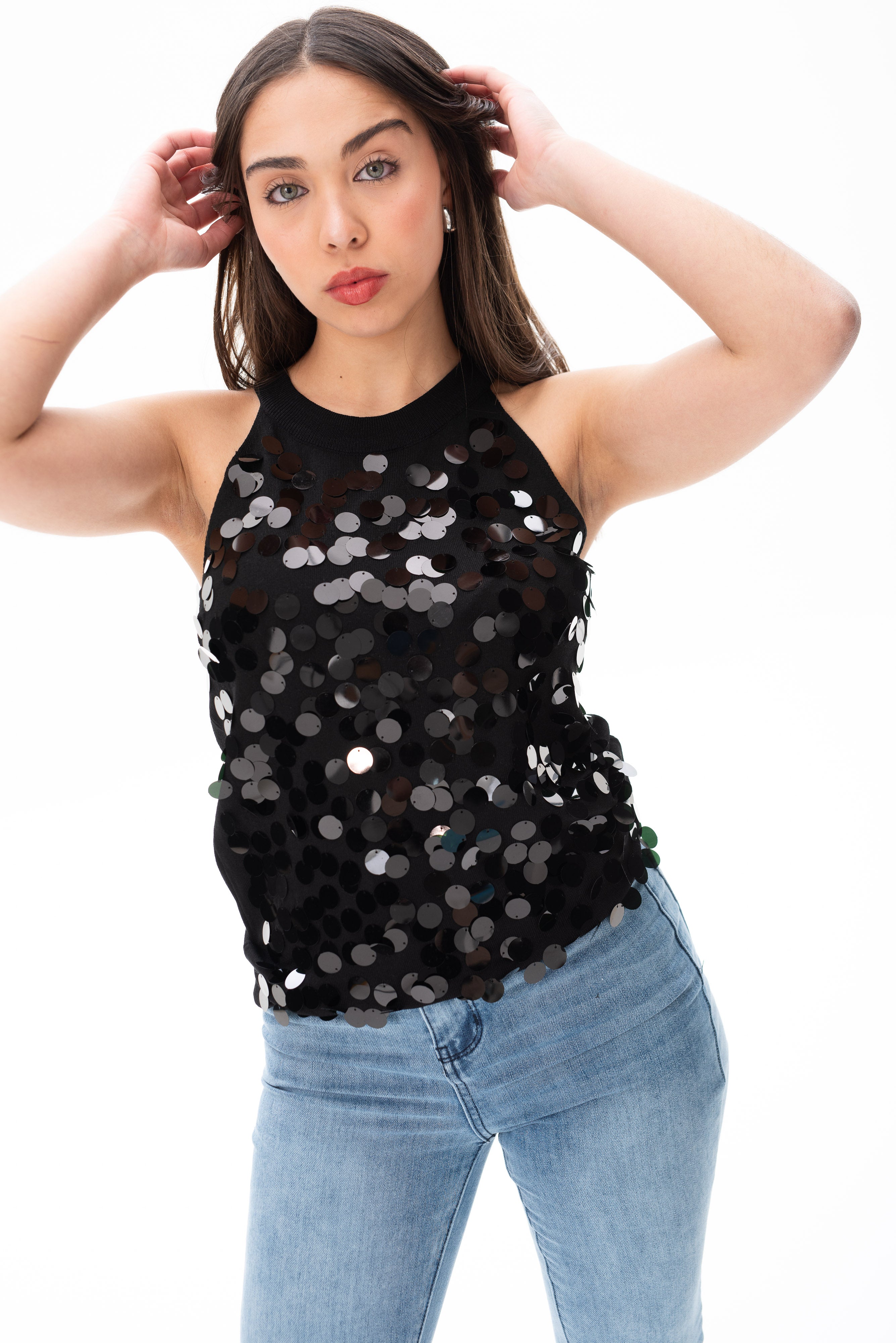 Musculosa Vega Negra - Vista frontal