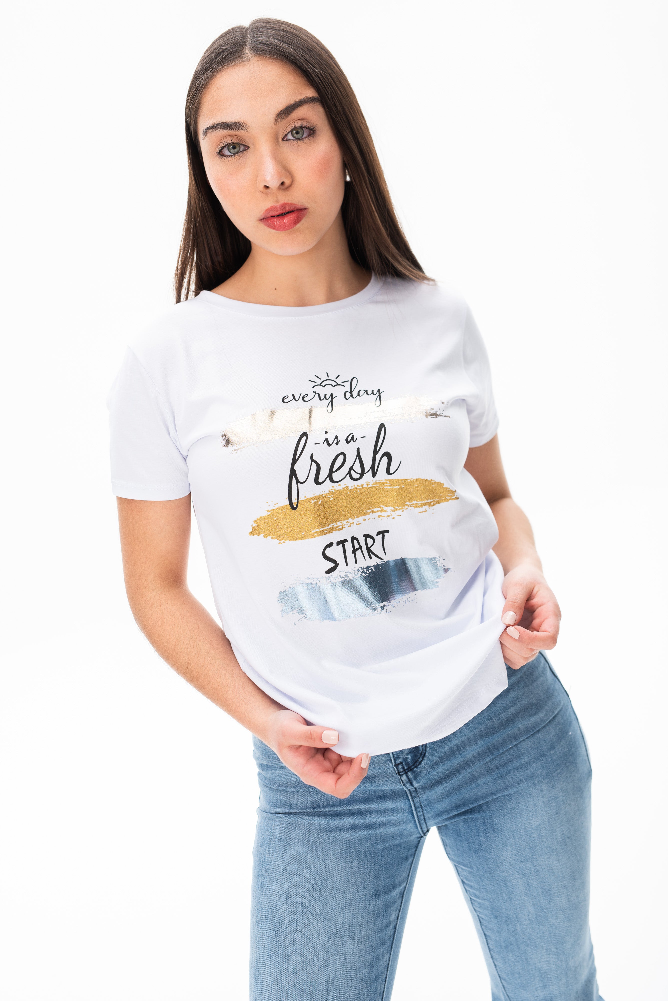 Remera Colors Blanca