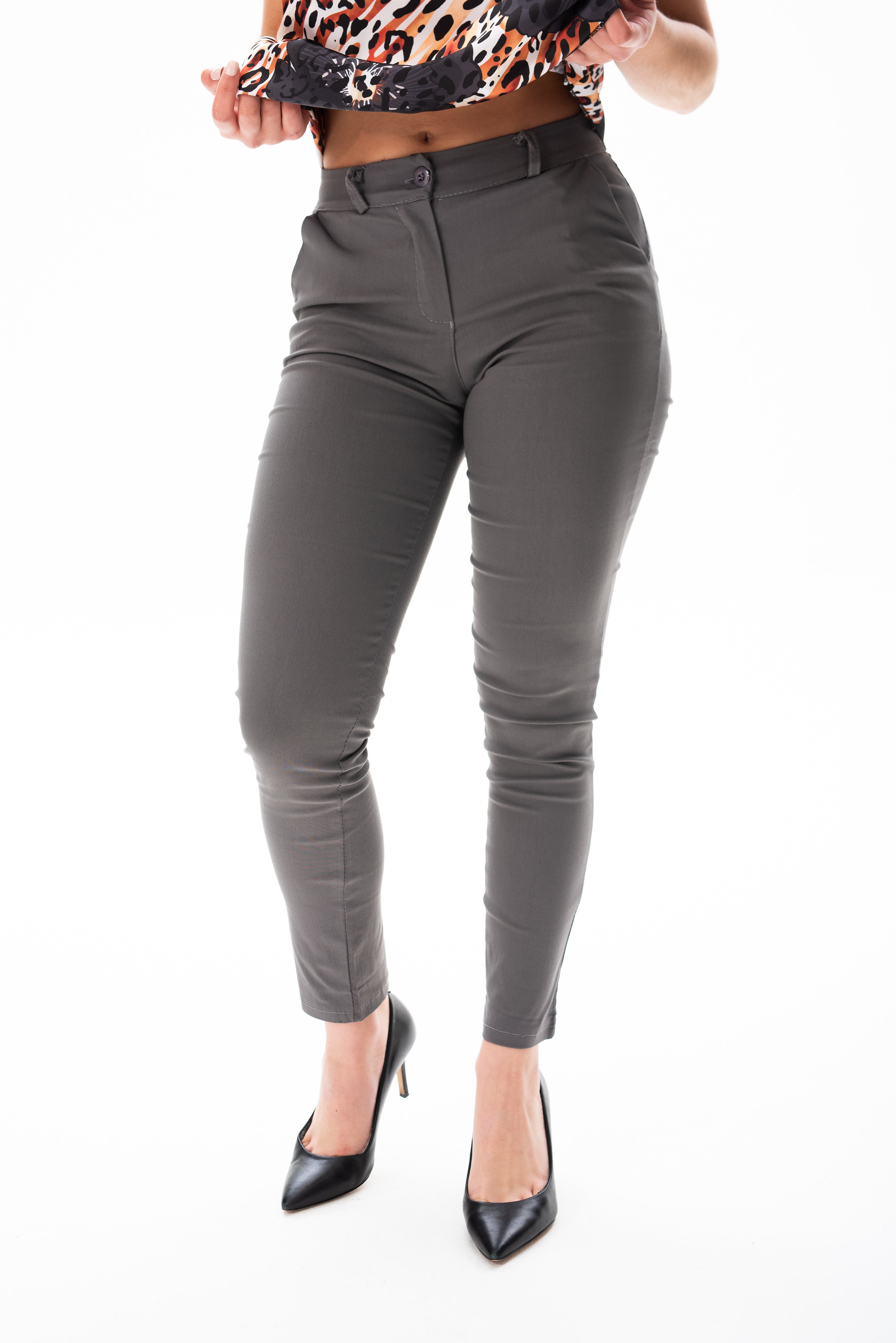 Pantalón Aline Gris - Viviana Méndez
