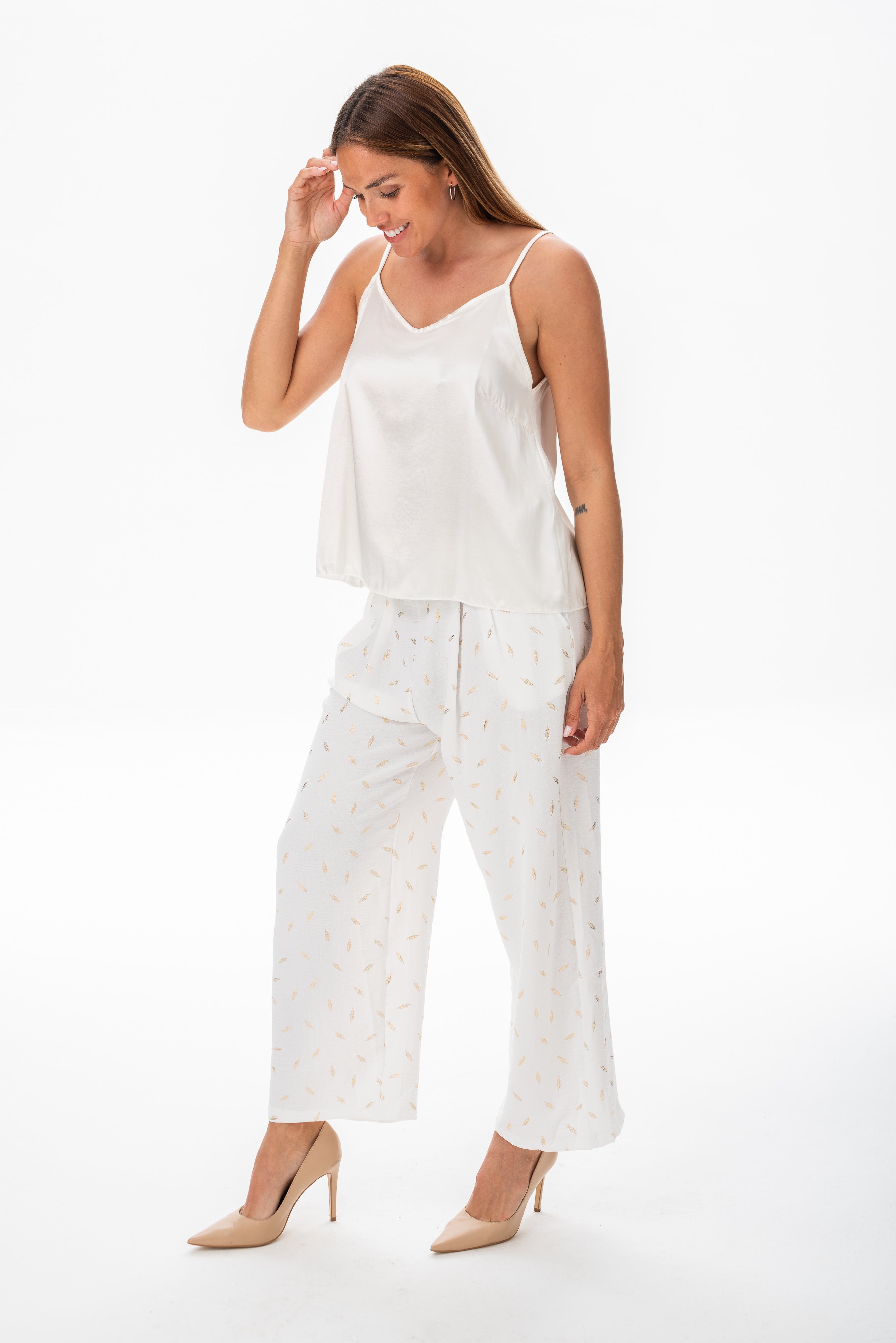 Musculosa Lencera Blanca - Vista completa