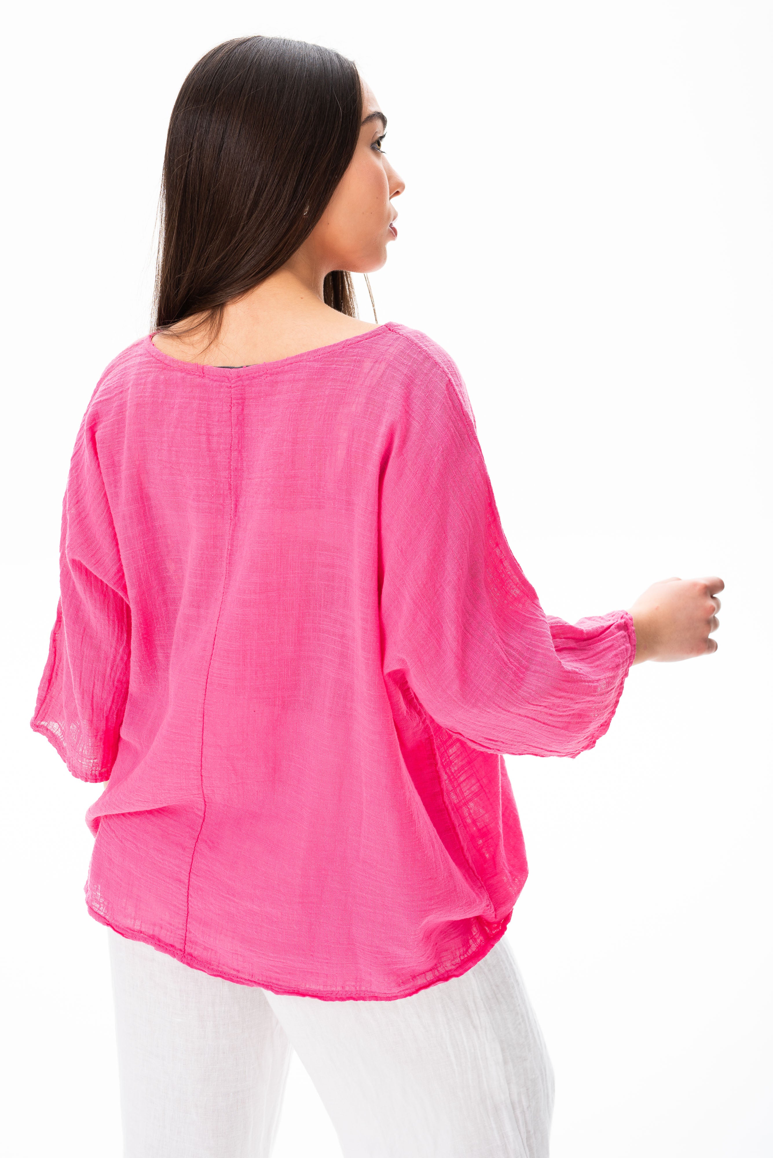Blusa Básica Fucsia