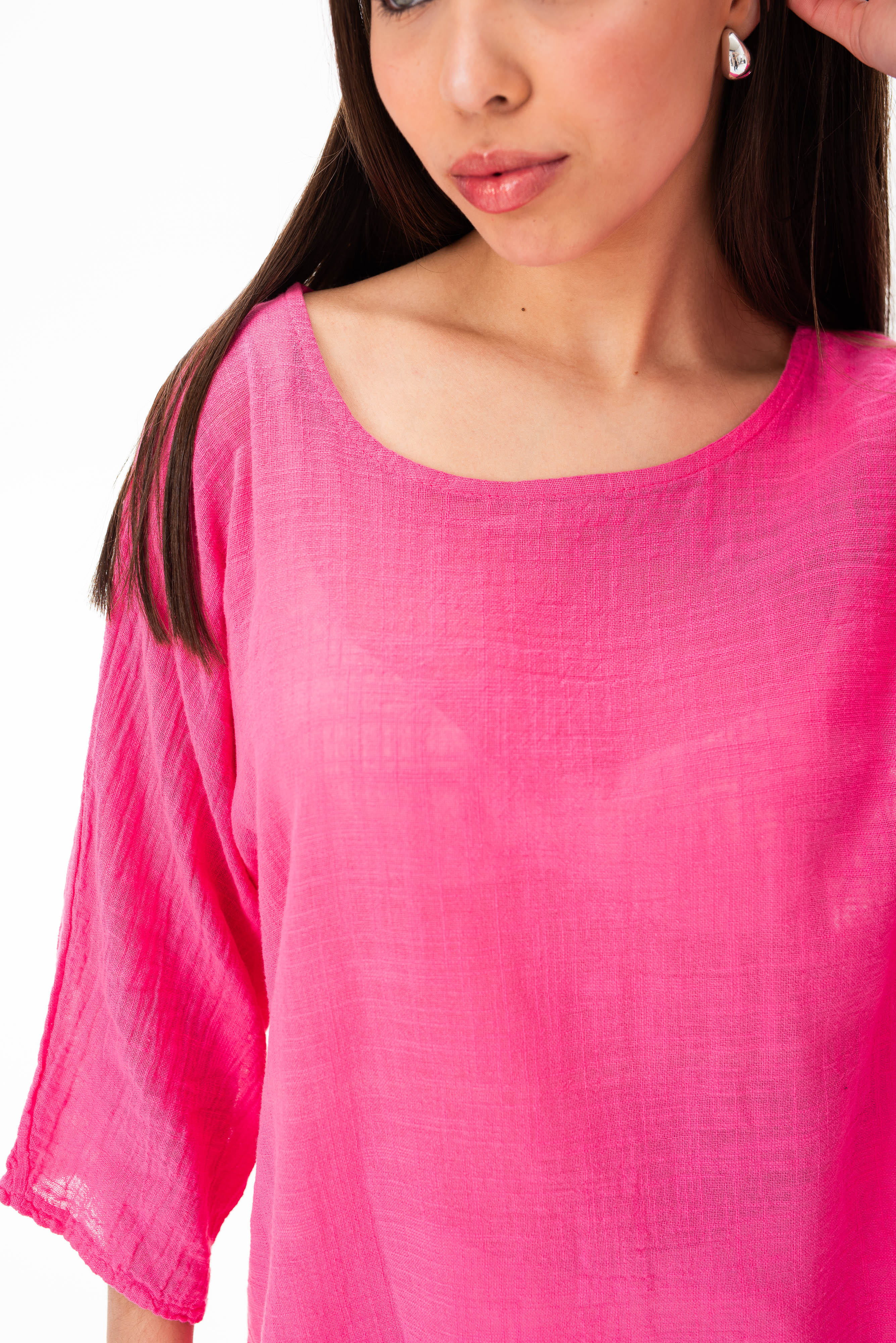 Blusa Básica Fucsia