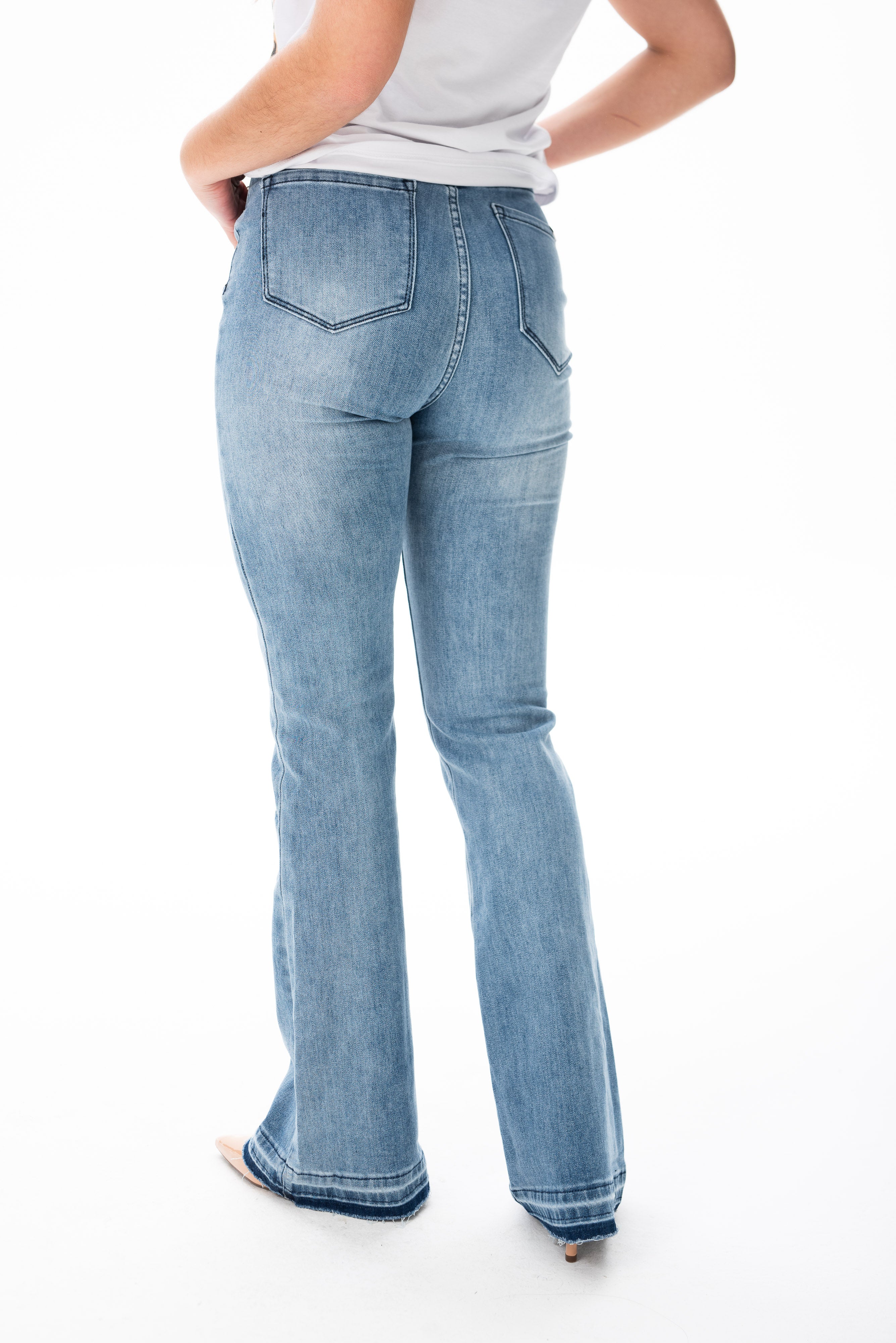 Jeans Paula en azul - Ajuste en cintura