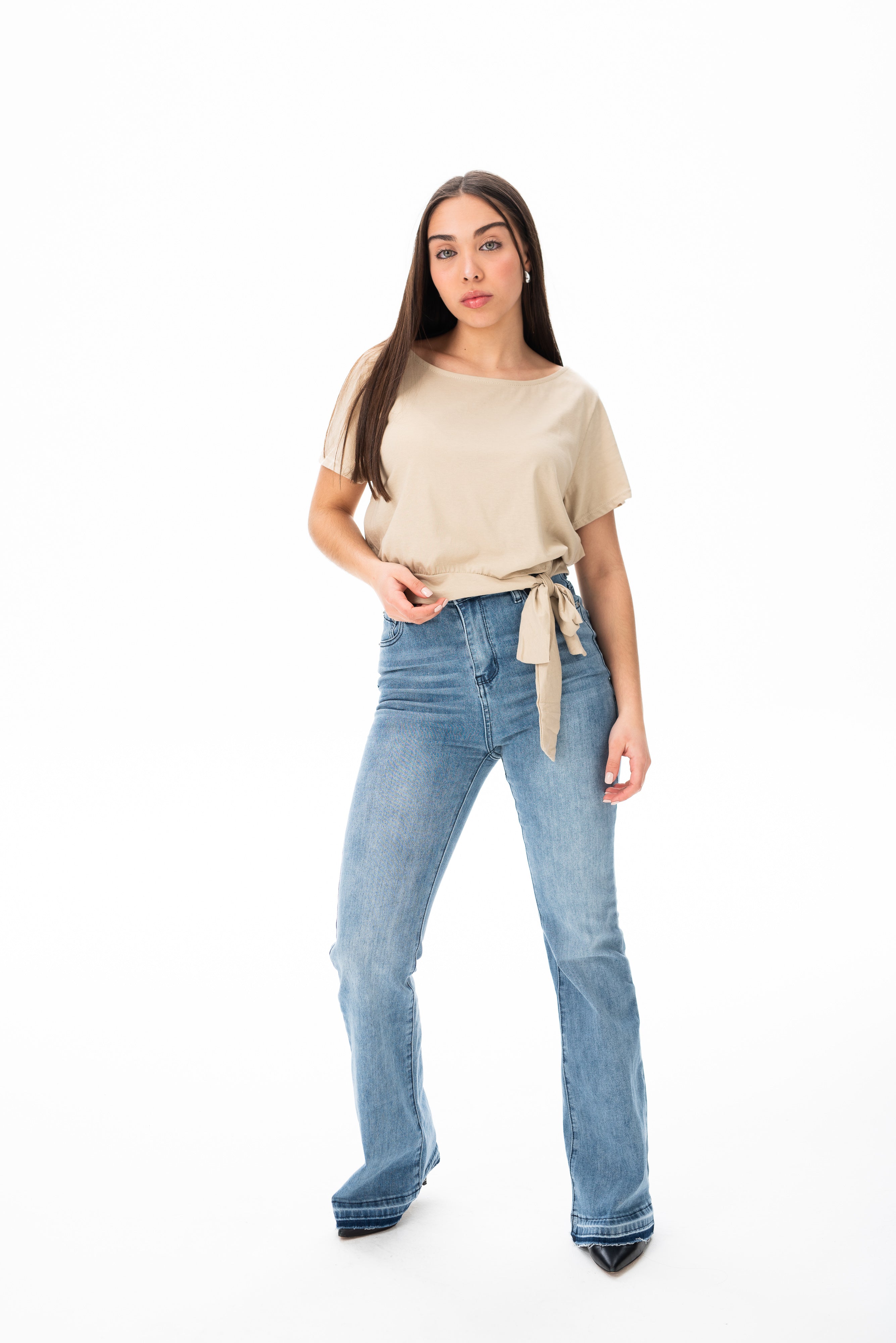 Remera Nodo - Beige