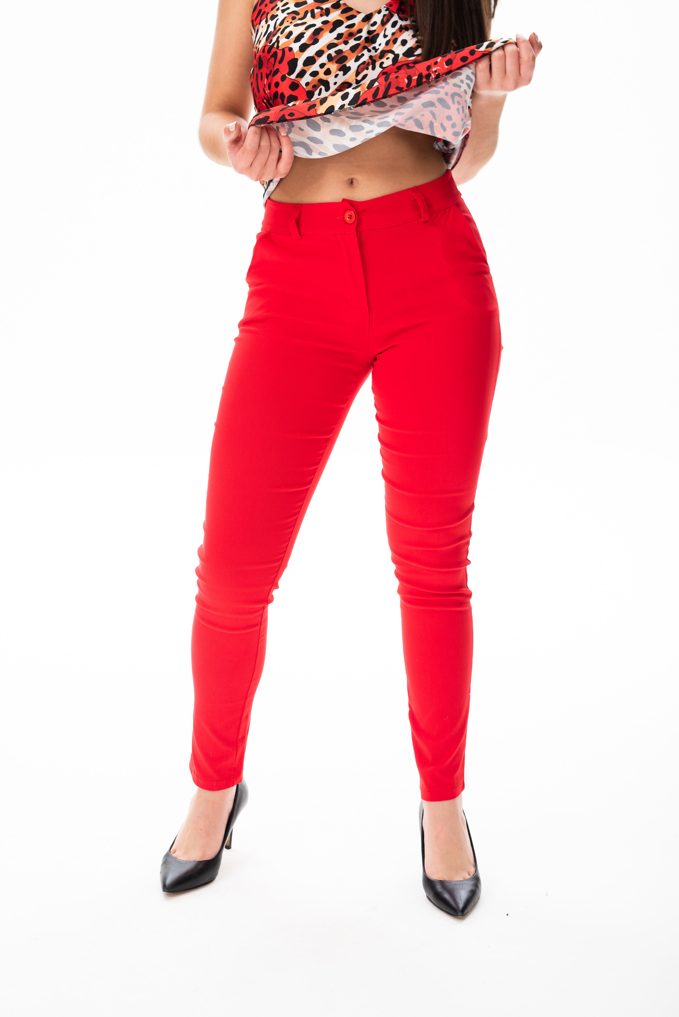 Pantalón Aline Rojo - Viviana Méndez